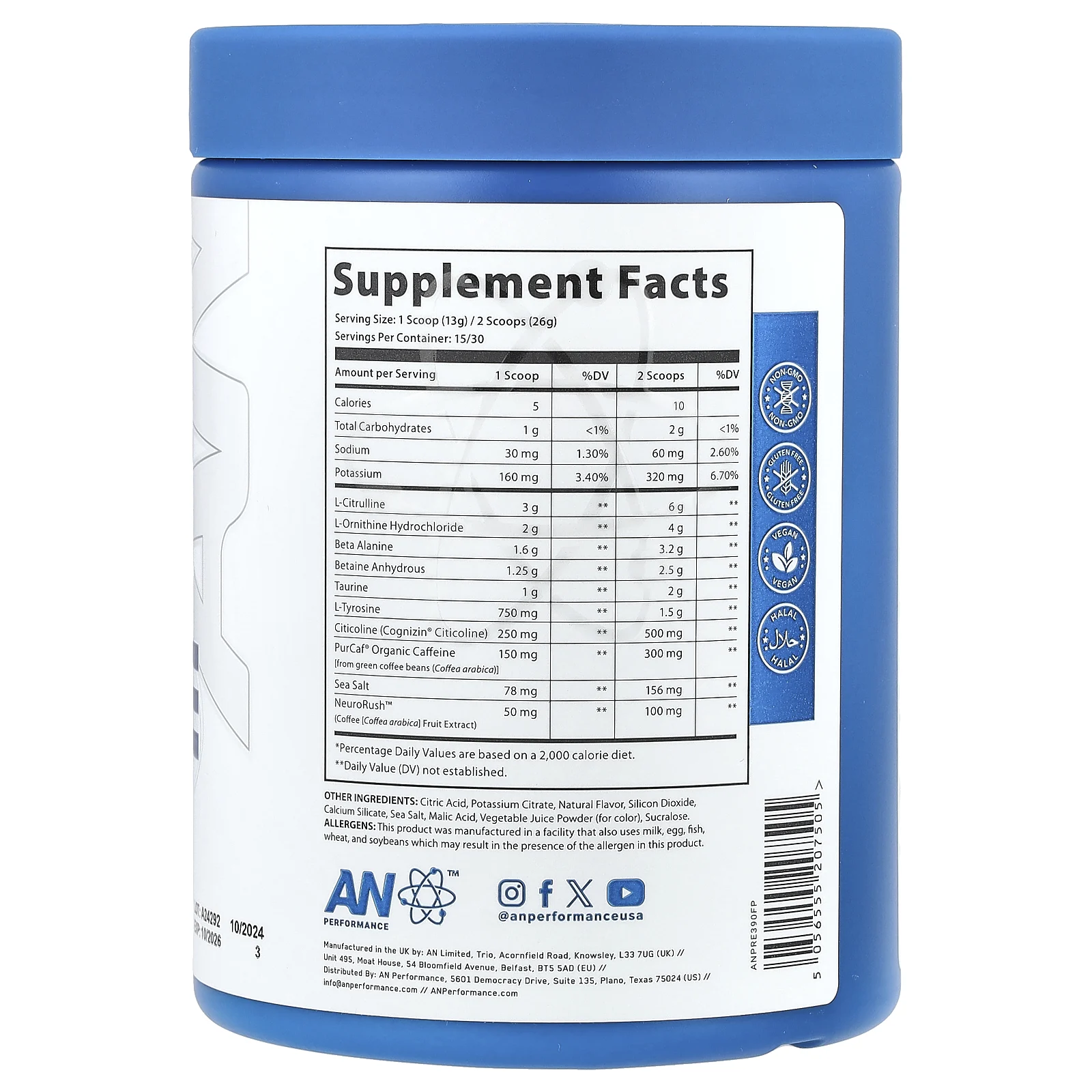 ABE, Перед тренировкой, фруктовый пунш, 390 г (13,75 унции)