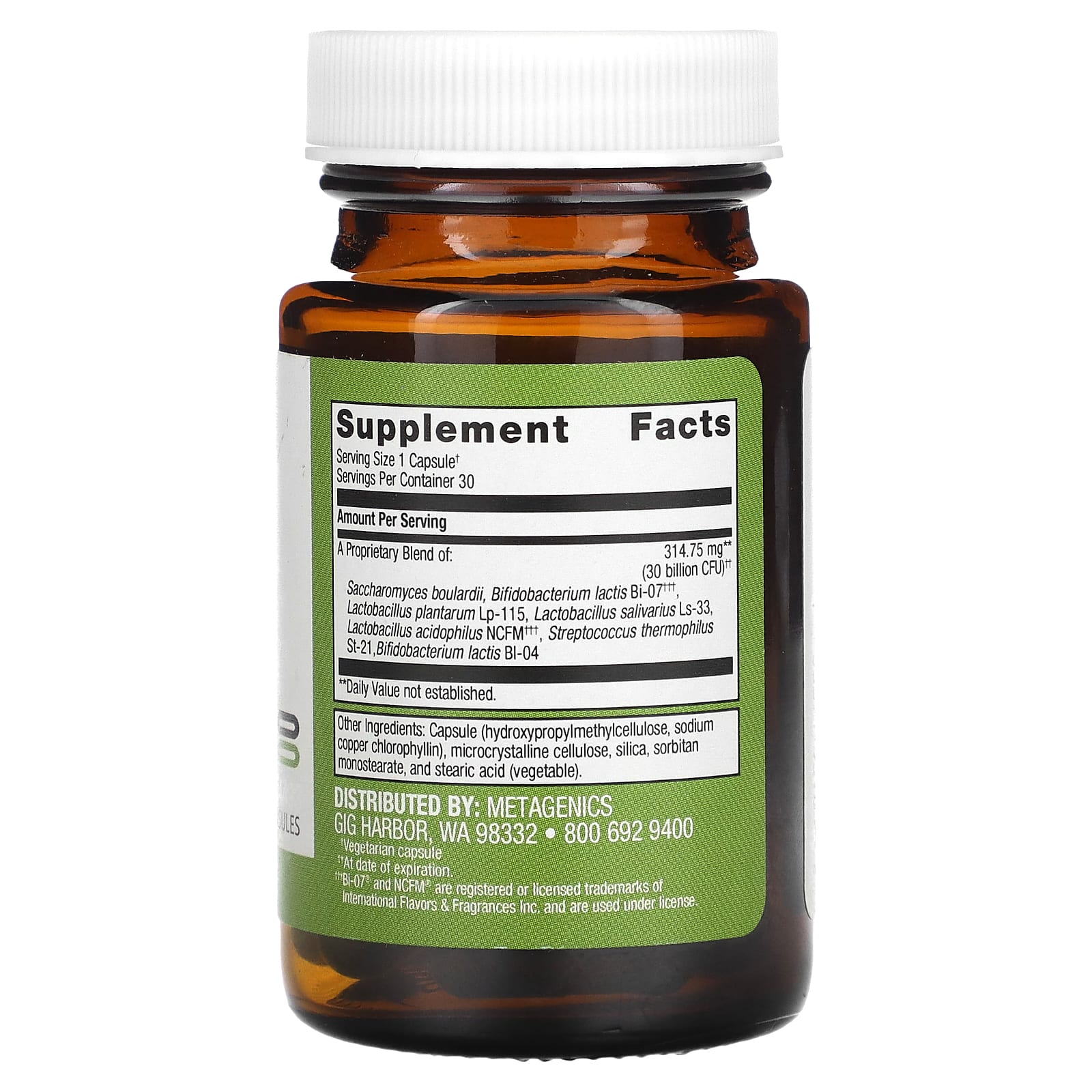 Metagenics, UltraFlora Spectrum, 30 капсул