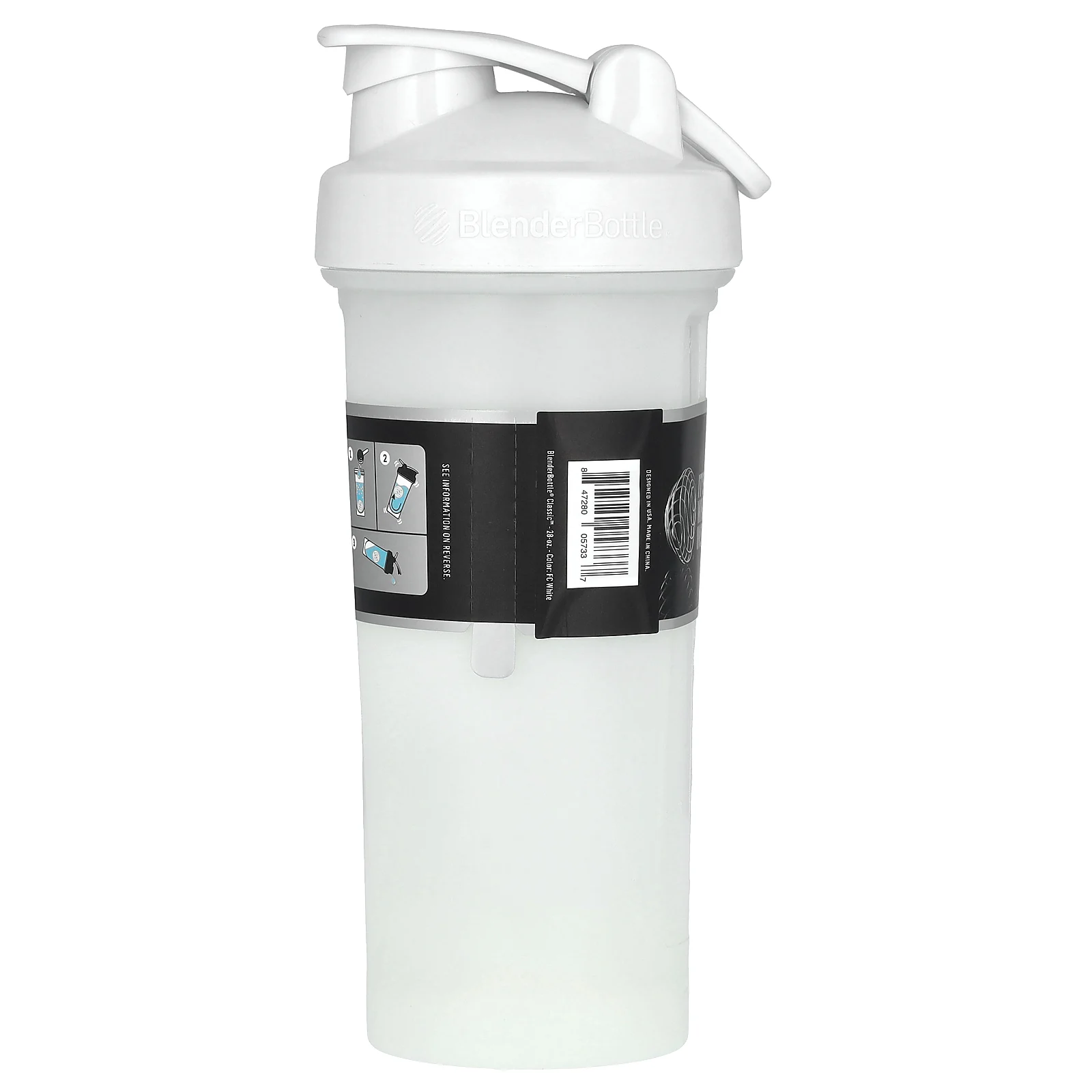 Blender Bottle, Classic, FC White, 828 мл (28 унций)