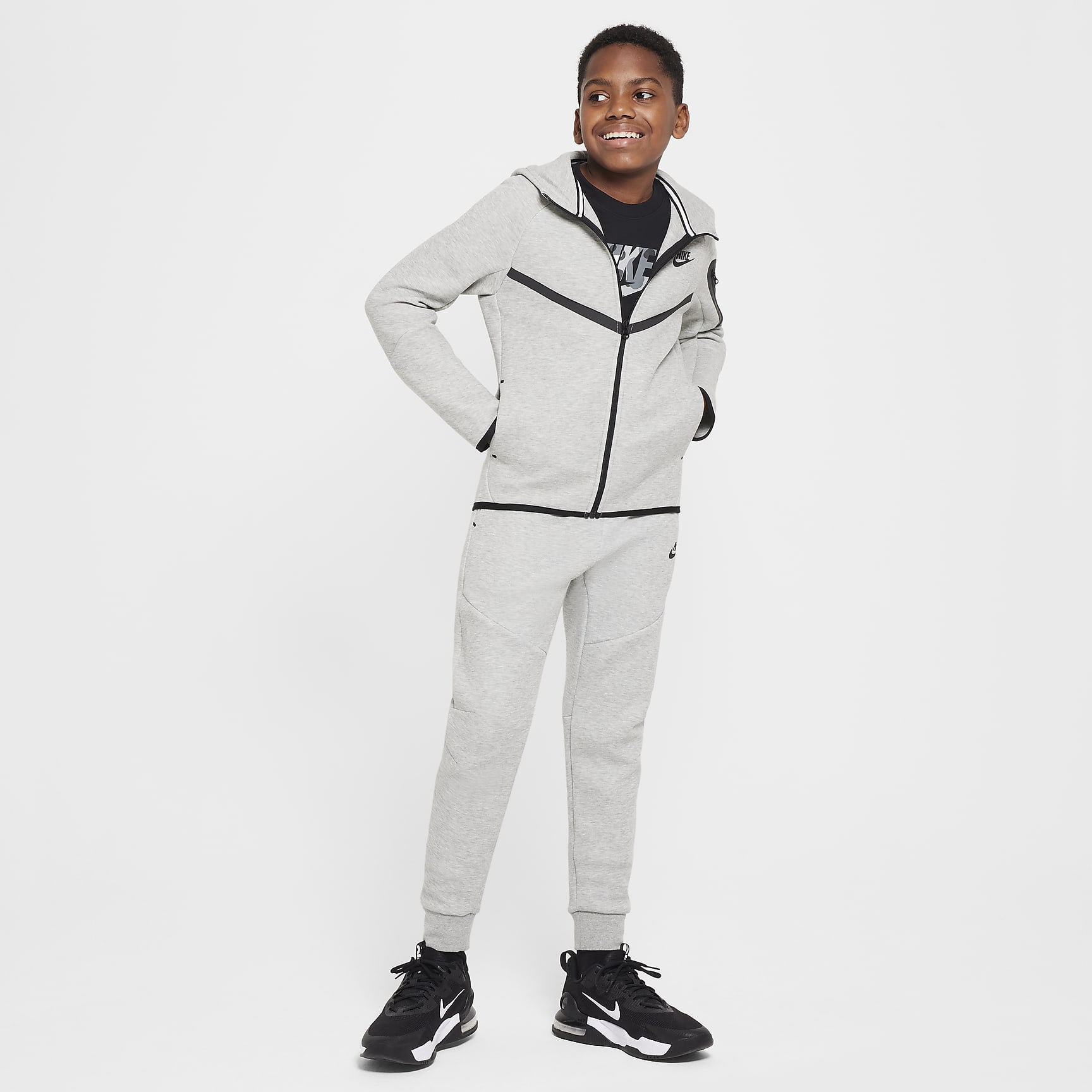Nike Sportswear Tech Fleece Big Kids' Full-Zip Hoodie