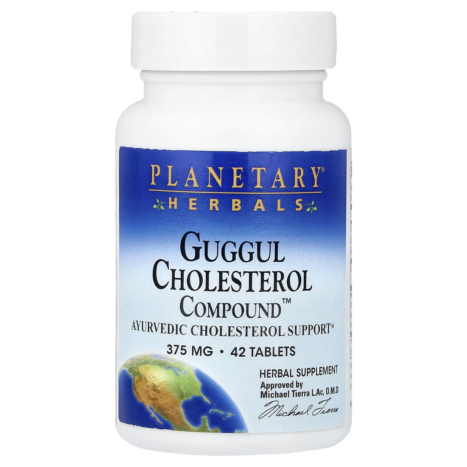Planetary Herbals, Guggul Cholesterol Compound™, 42 таблетки