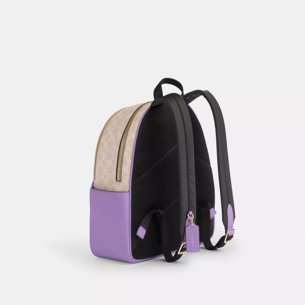 Рюкзак COACH Court Backpack In Signature Canvas