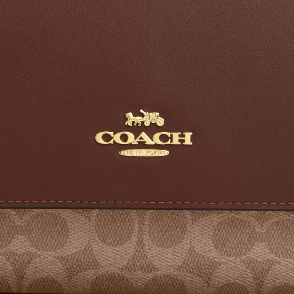 Сумка COACH Klare Top Handle Bag In Signature Canvas
