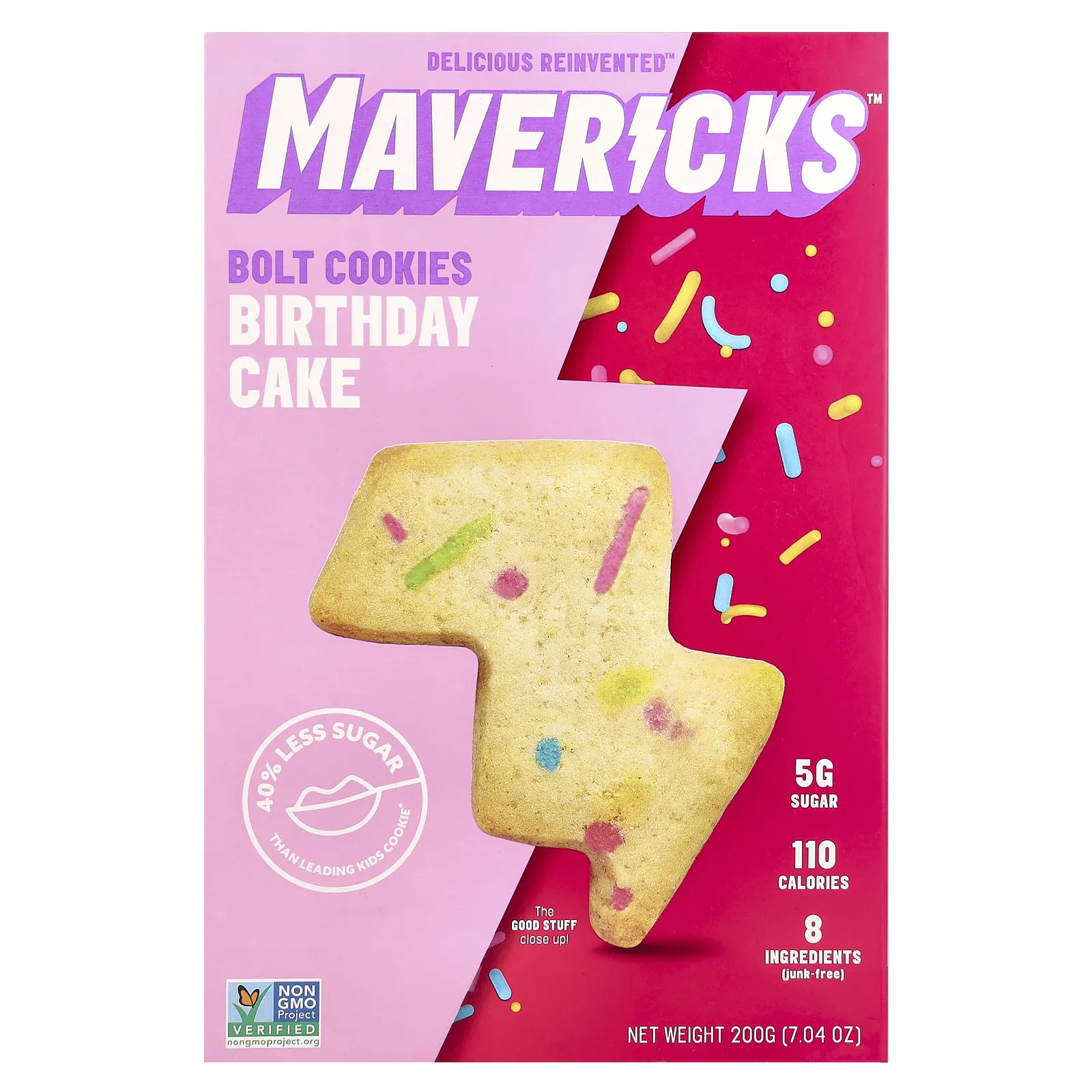 Mavericks, Болт печенье, со вкусом торта, 200 г (7,04 унции)
