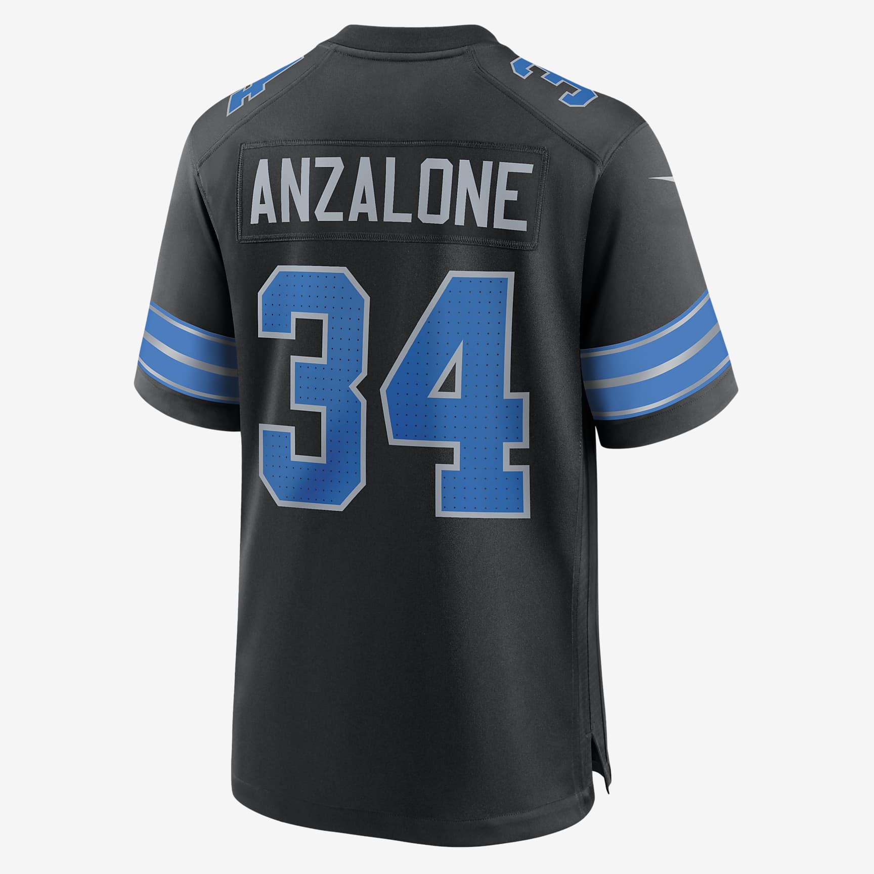 Alex Anzalone Detroit Lions Men's Nike NFL Game Football Jersey