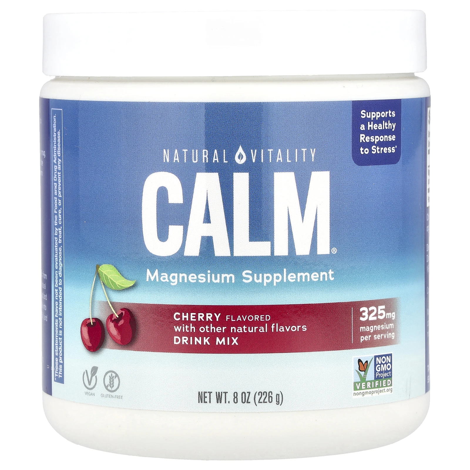 Natural Vitality, CALM, смесь для снятия стресса, вишня, 226 г (8 унций)