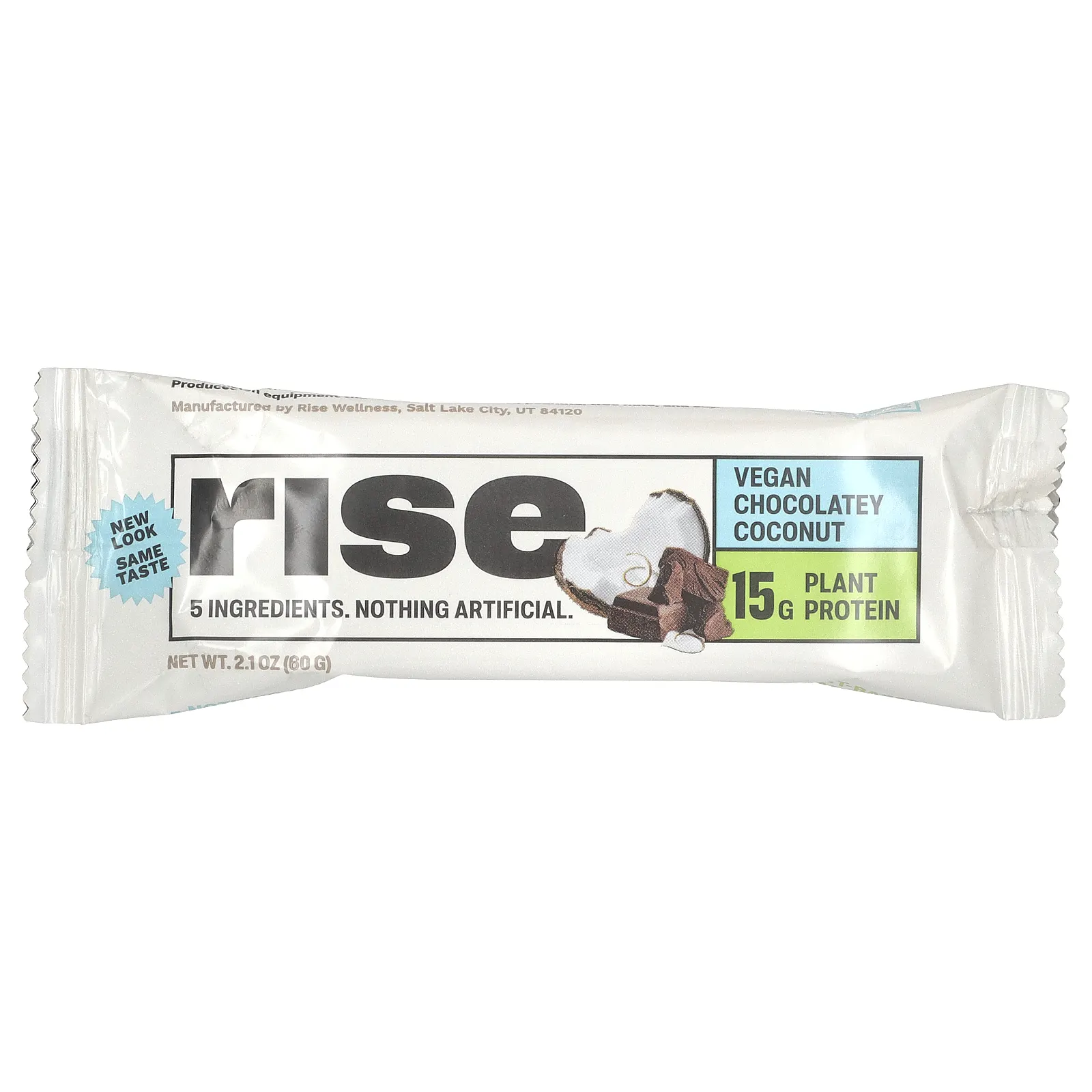 Rise Bar, The Simplest Protein Bar, протеиновый батончик, шоколадно-кокосовый вкус, 12 батончиков по 60 г (2,1 унции)