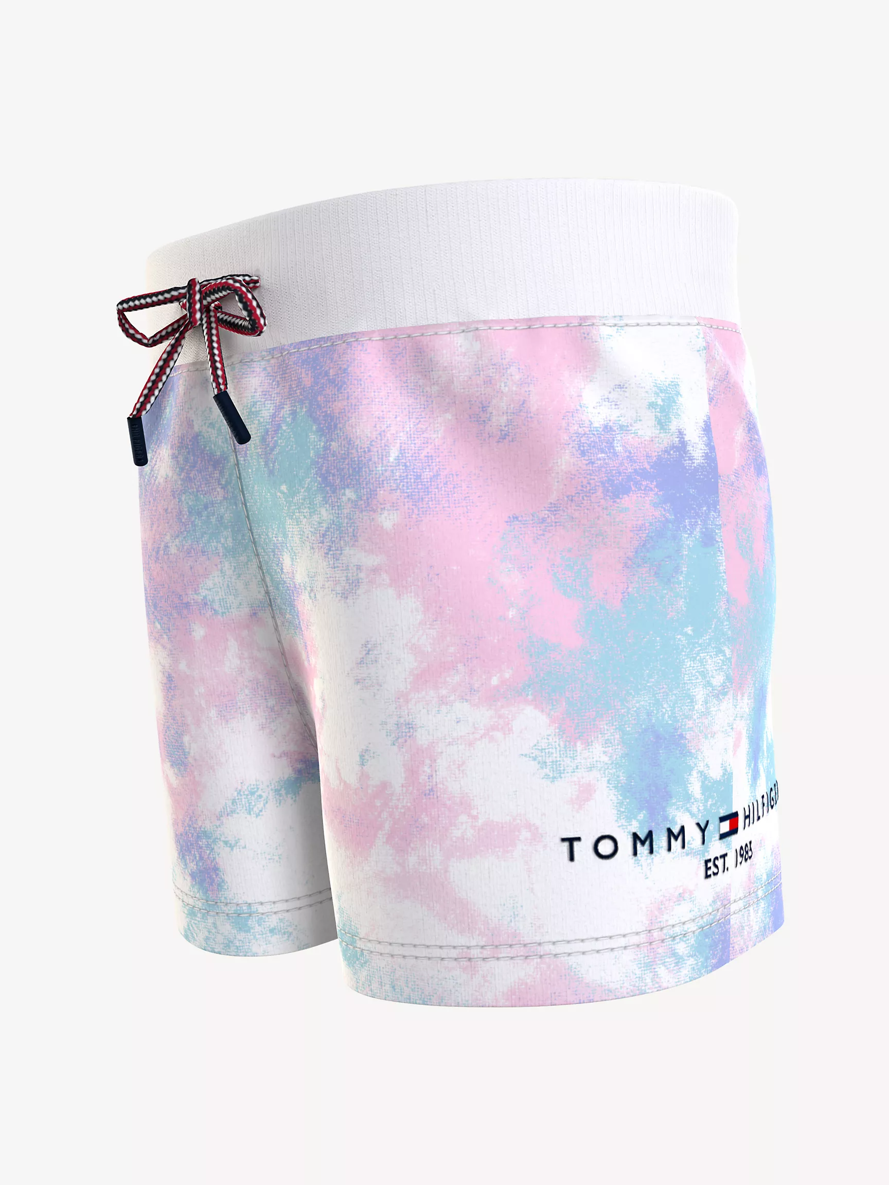 Короткие шорты для девочек Tommy Hilfiger, Детские шорты с принтом тай-дай
