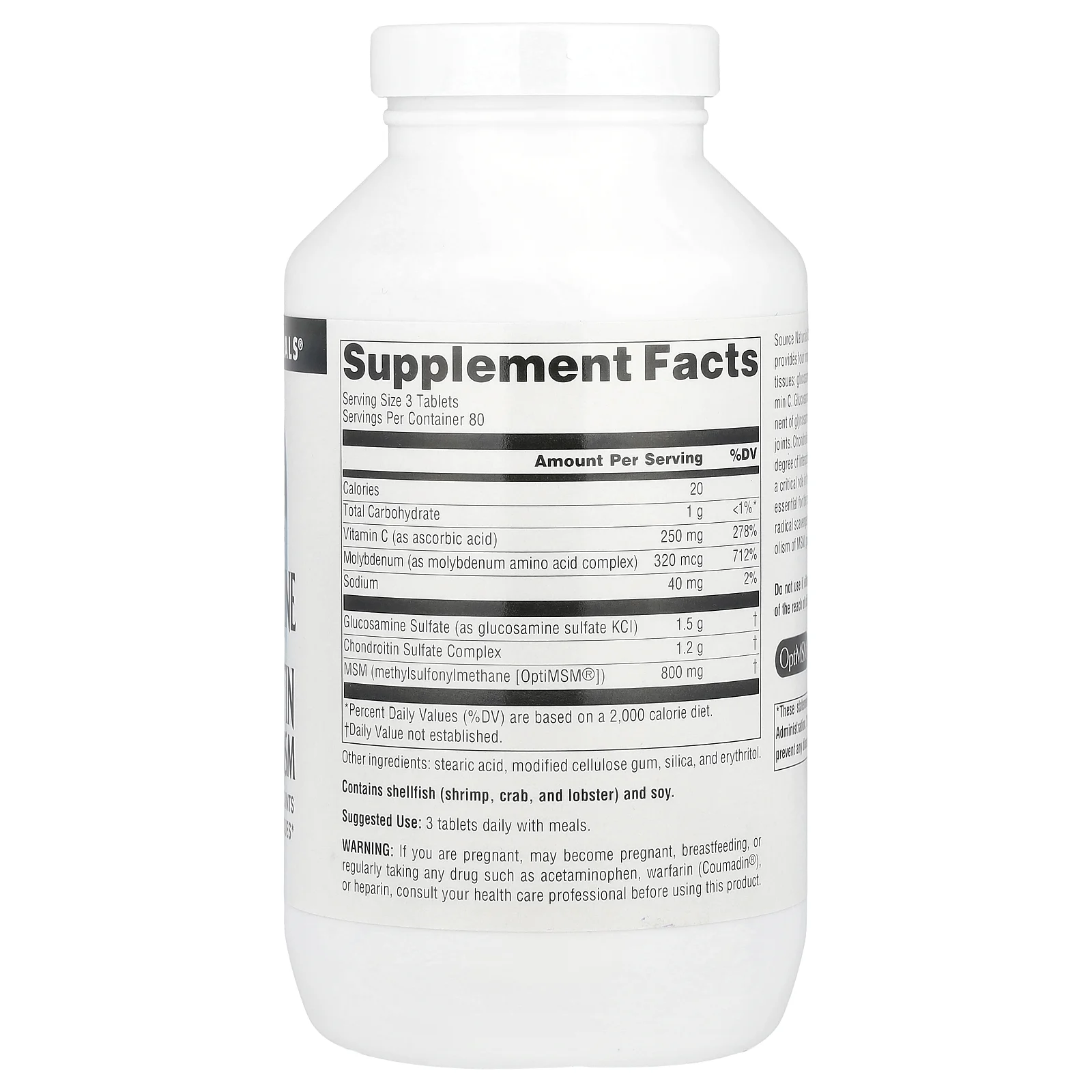 Source Naturals, Комплекс глюкозамина и хондроитина с МСМ, 240 таблеток