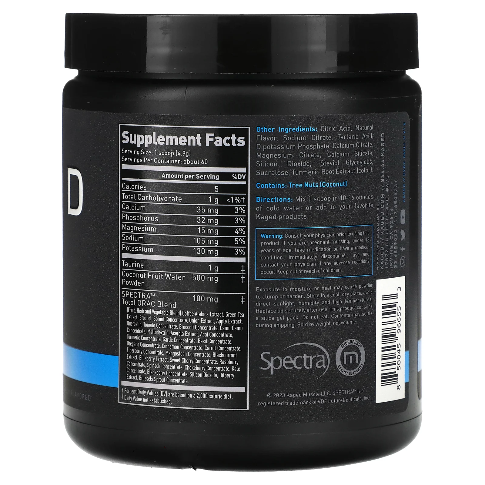 Kaged, Hydra-Charge, лимон и лайм, 294 г (10,37 унции)