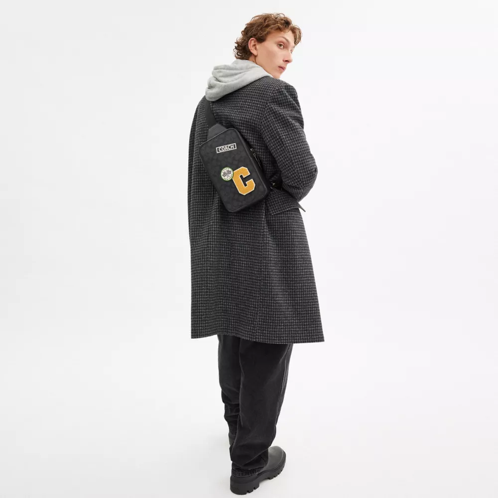 Сумка COACH Sullivan Pack In Signature Canvas With Patches
