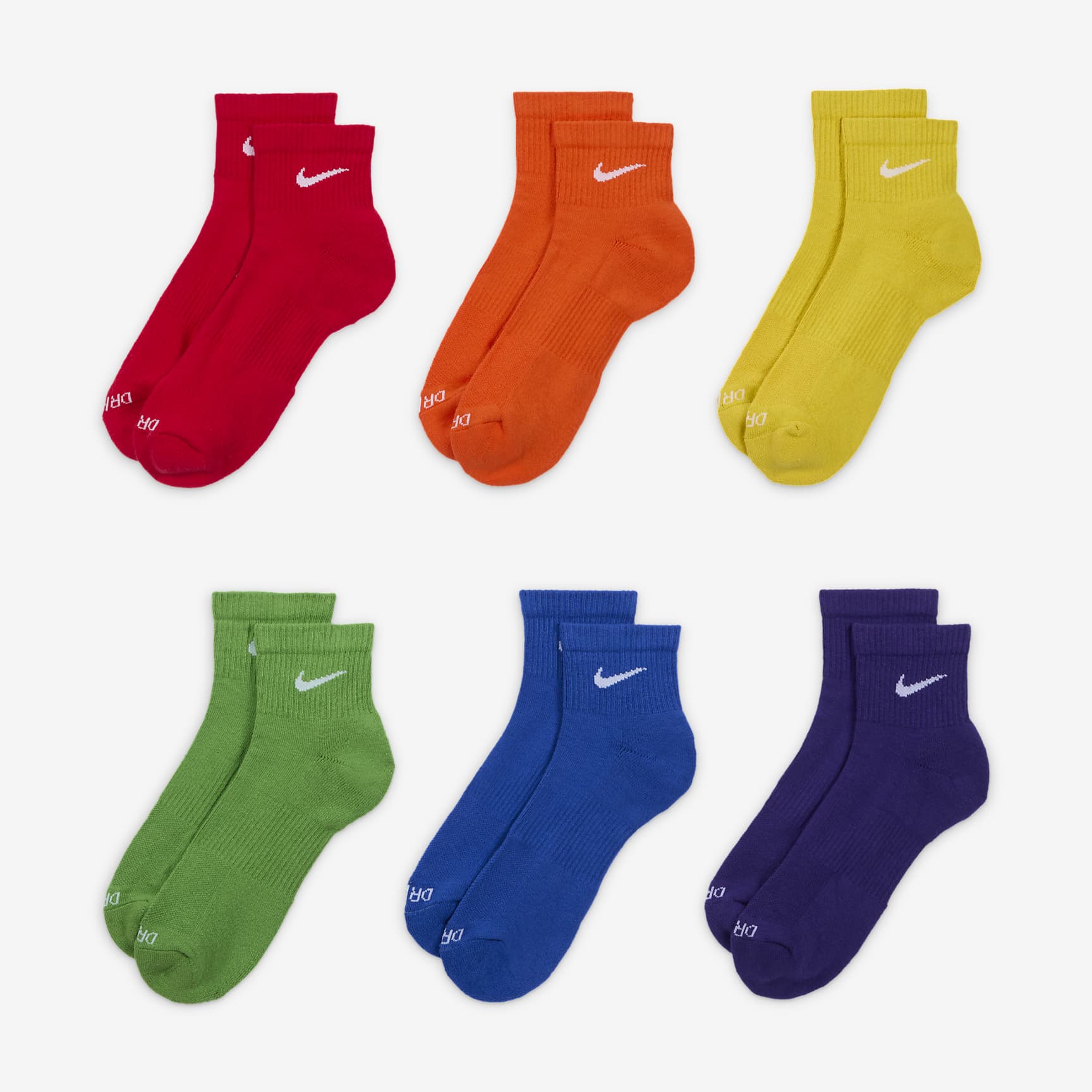 Nike Everyday Plus Cushioned Training Ankle Socks (6 Pairs)