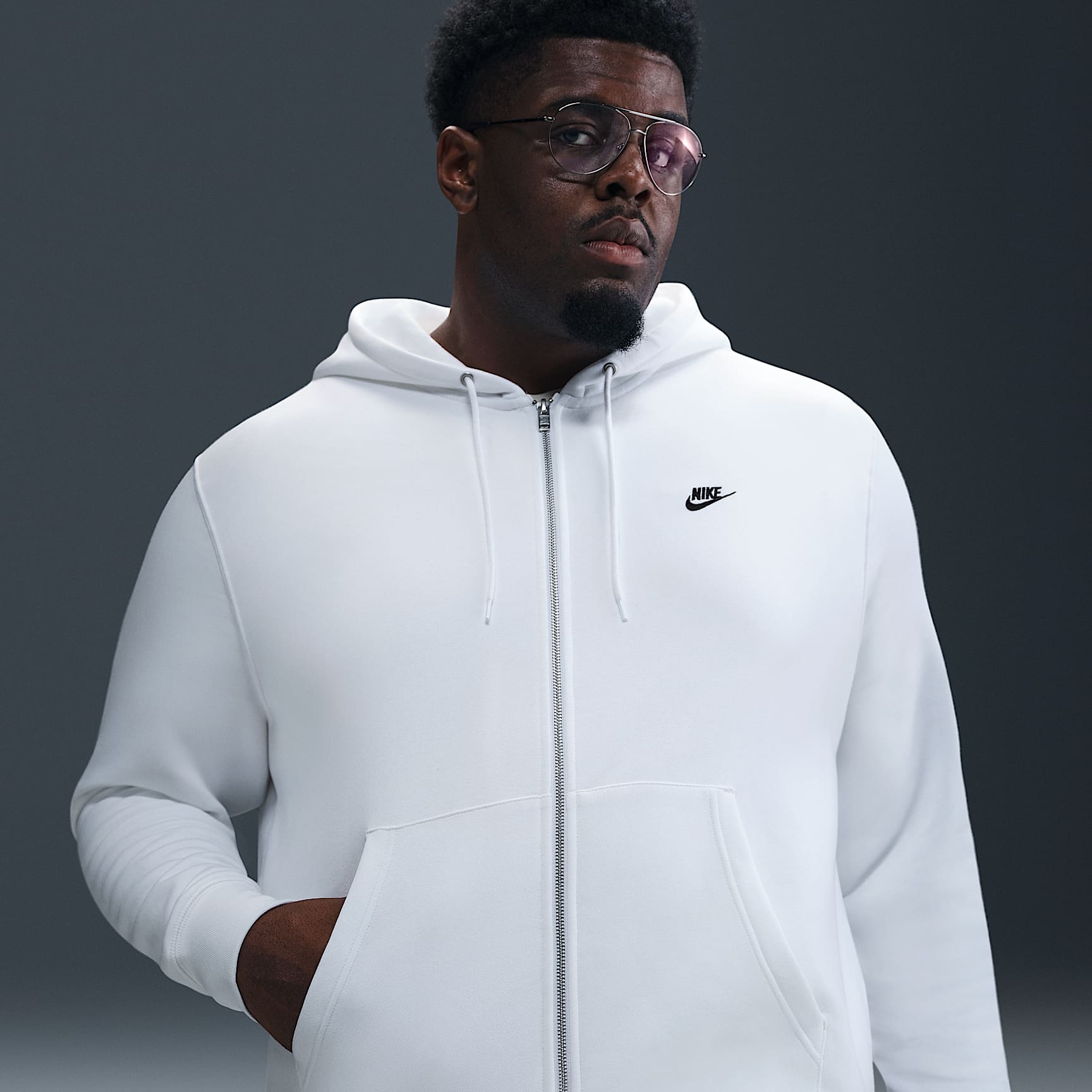 Nike Club Men's Full-Zip Fleece Hoodie