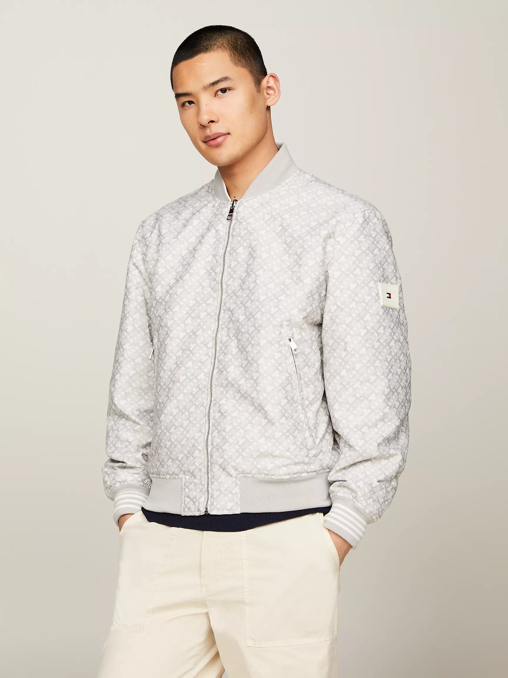 Мужская куртка Tommy Hilfiger, Двусторонняя водоотталкивающая бомбер-куртка