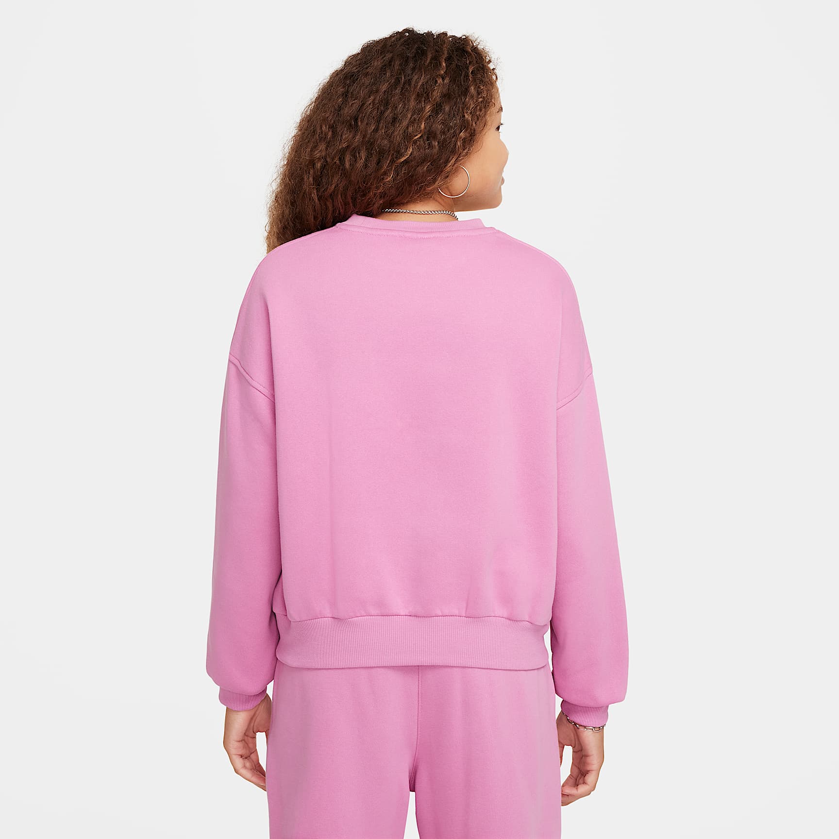 Nike Sportswear Club Fleece Girls' Boxy Crew-Neck Sweatshirt