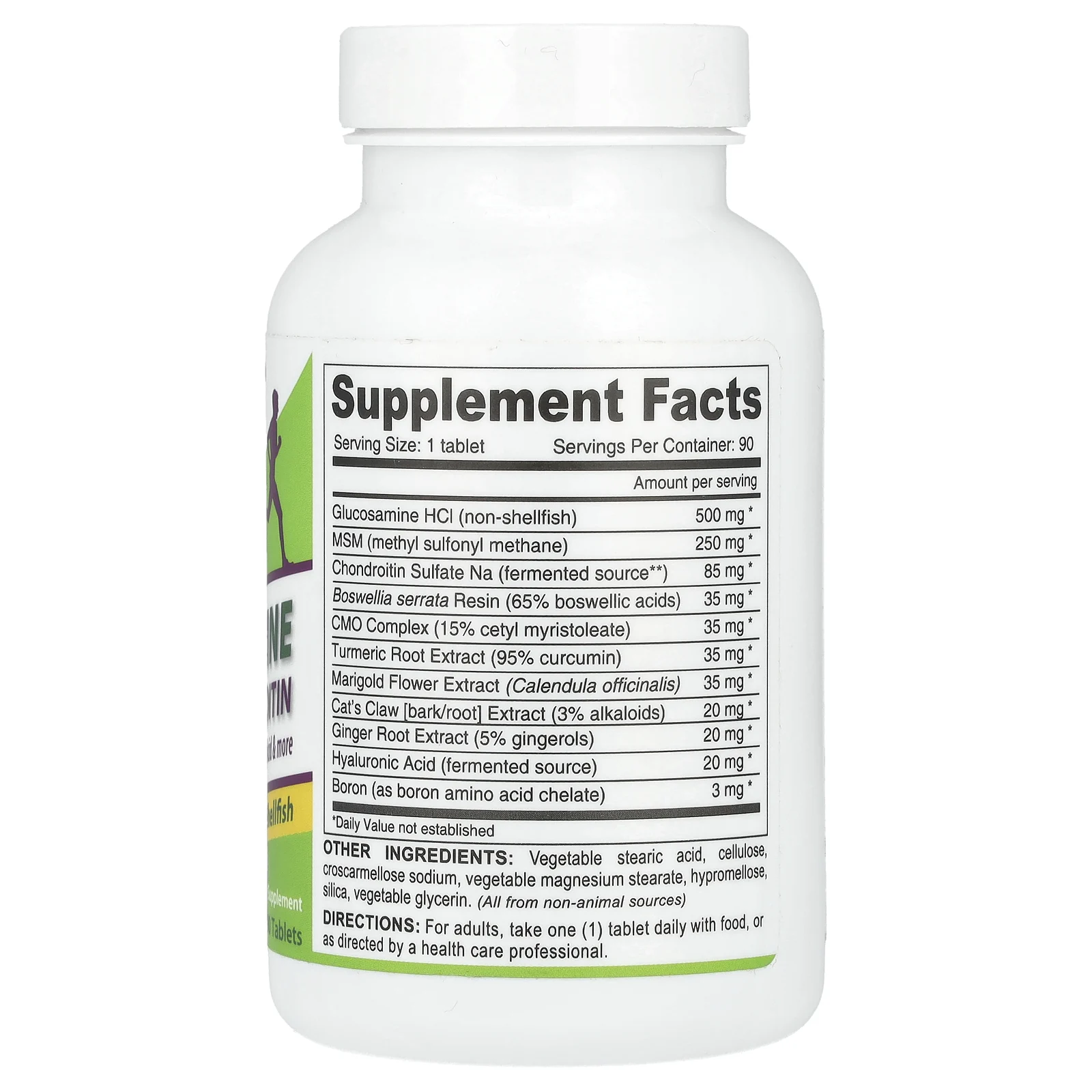 Deva, Веганский глюкозамин, МСМ и хондроитин, 90 таблеток