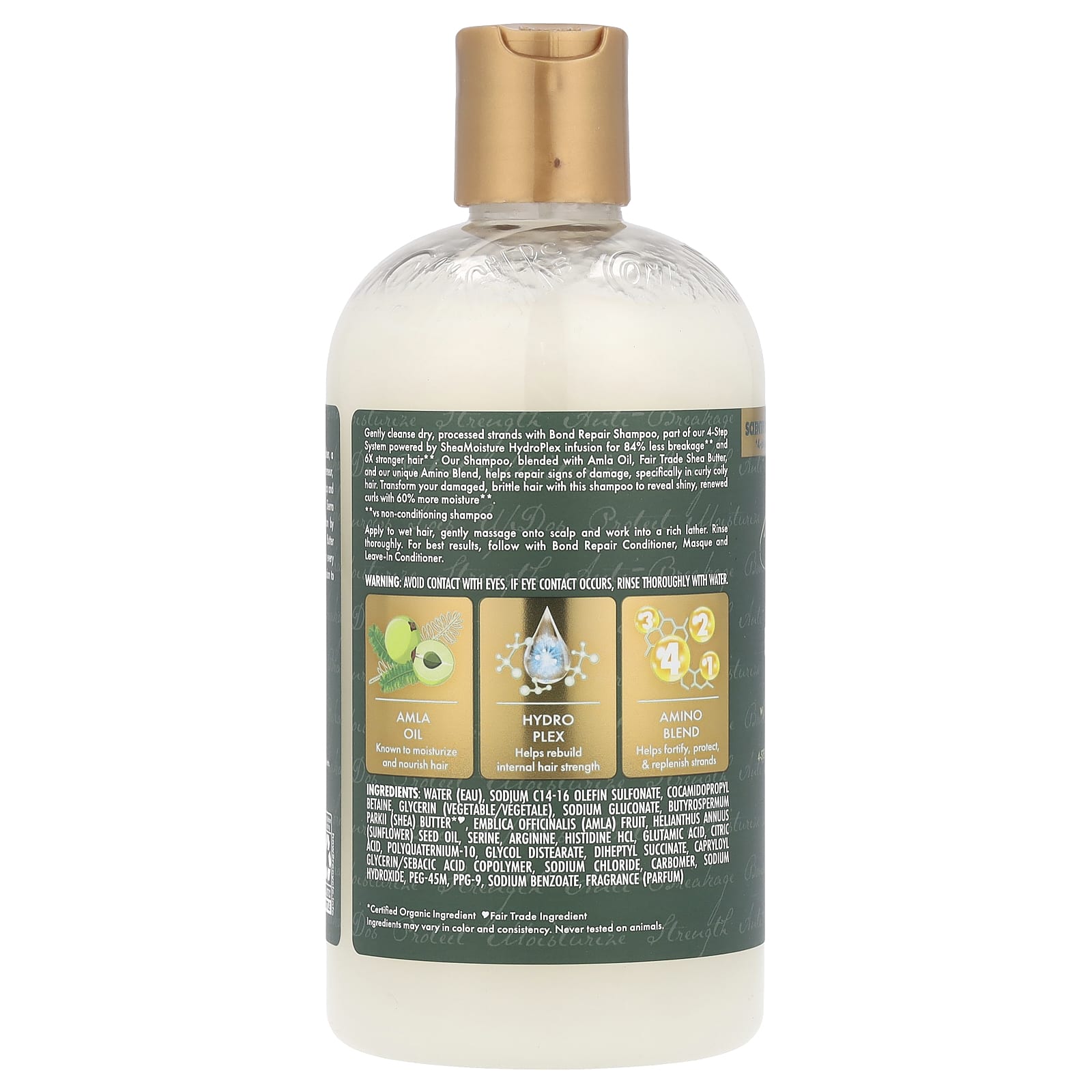 SheaMoisture, Bond Repair, шампунь, масло амлы, 384 мл (13 жидк. Унций)