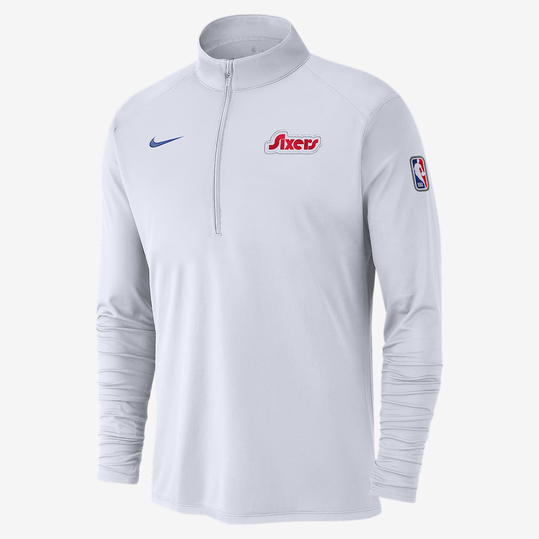 Philadelphia 76ers City Edition Men's Nike Dri-FIT NBA 1/2-Zip Long-Sleeve Top