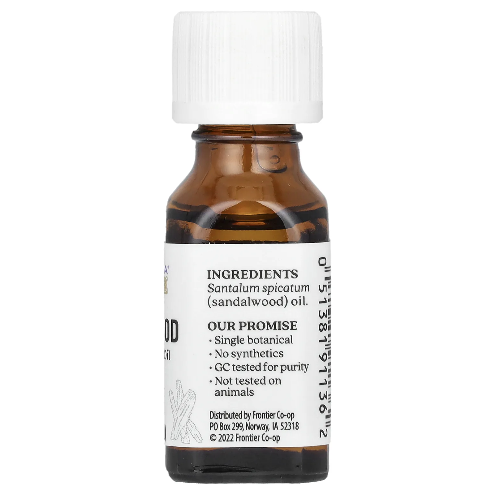 Aura Cacia, 100% чистое эфирное масло сандала, 0.5 жидкой унции (15 мл)