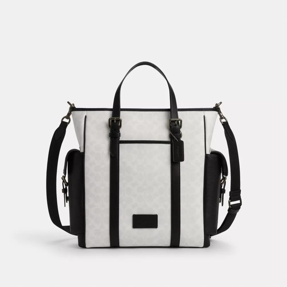 Сумка COACH Sprint Tote Bag In Colorblock Signature Canvas