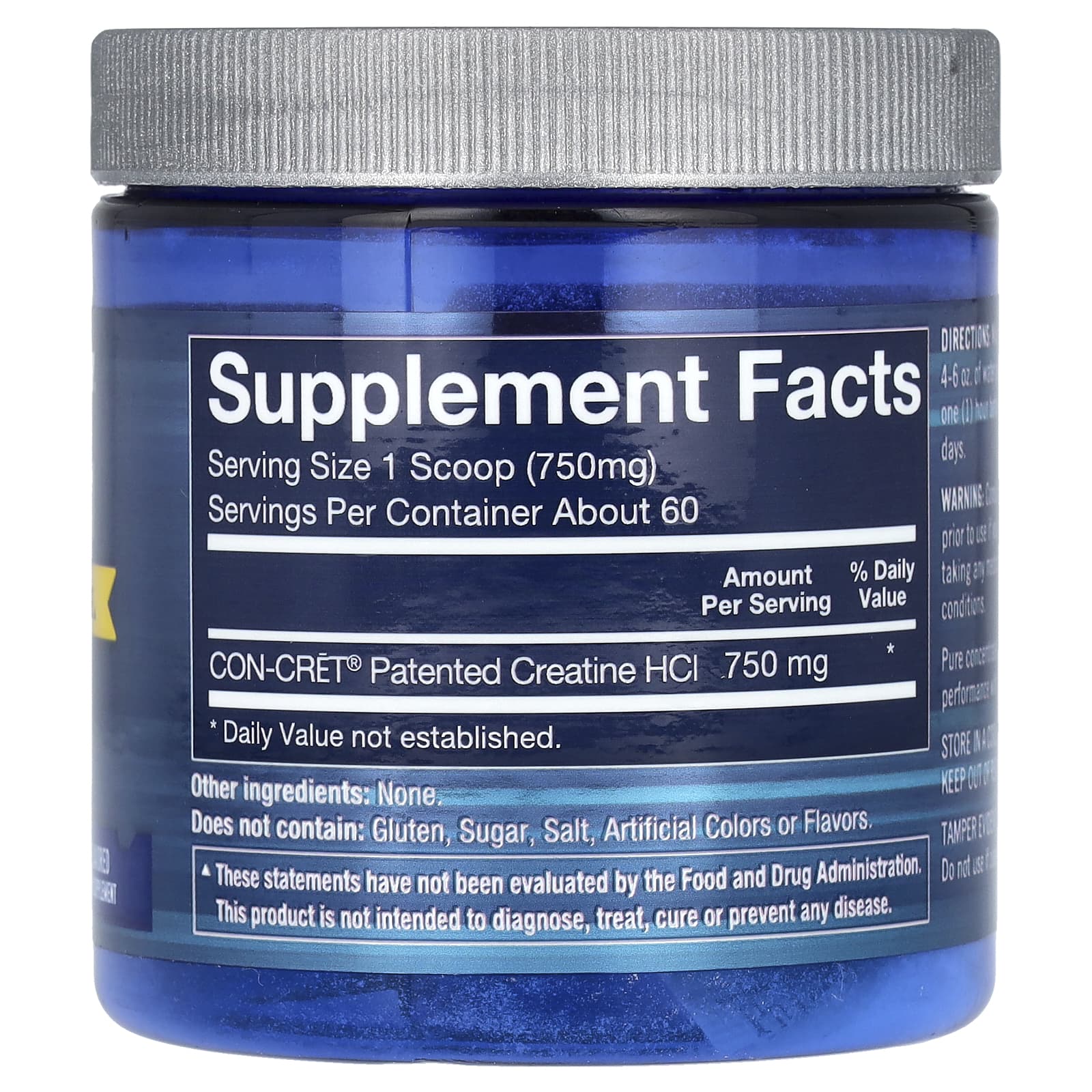 BodyTech, креатин гидрохлорид, без добавок, 45 г (1,58 унции)