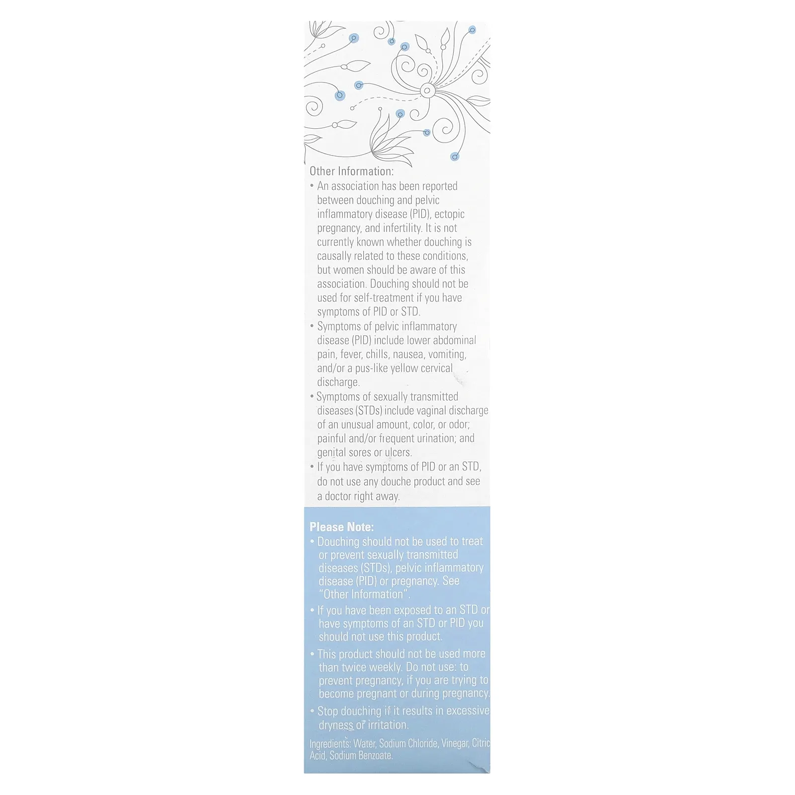 Summer's Eve, Douche, дополнительное очищение, уксус и вода, 2 шт., По 133 мл (4,5 жидк. Унции)