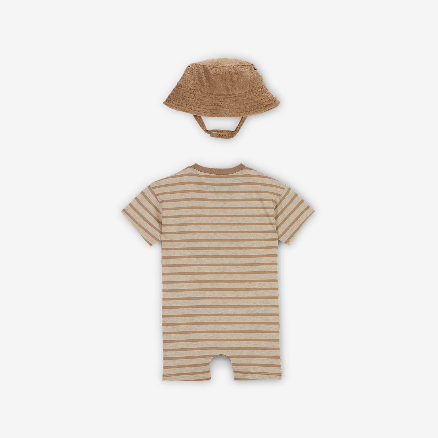 Nike Baby (12-24M) Short Sleeve Romper with Bucket Hat