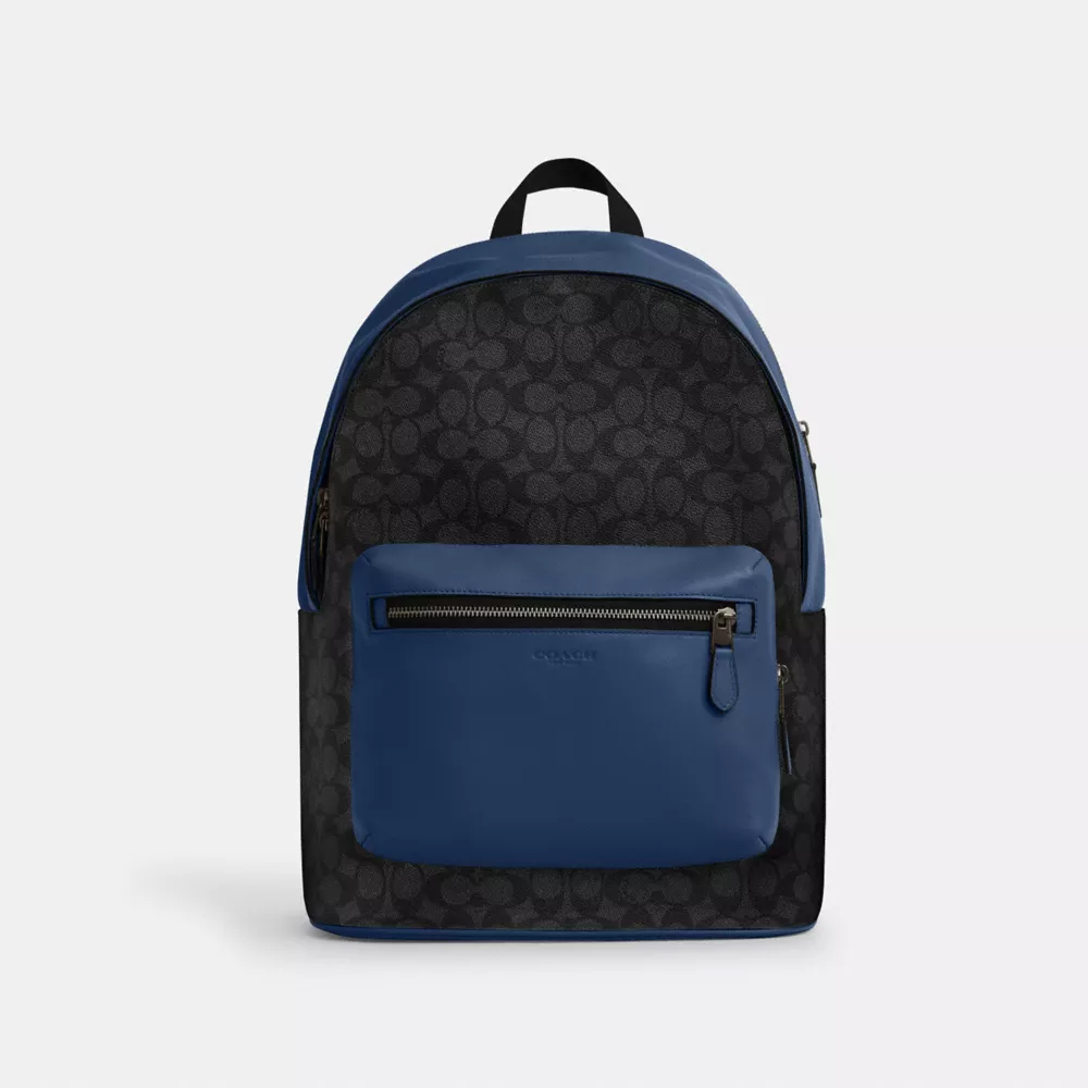 Рюкзак COACH West Backpack In Colorblock Signature Canvas