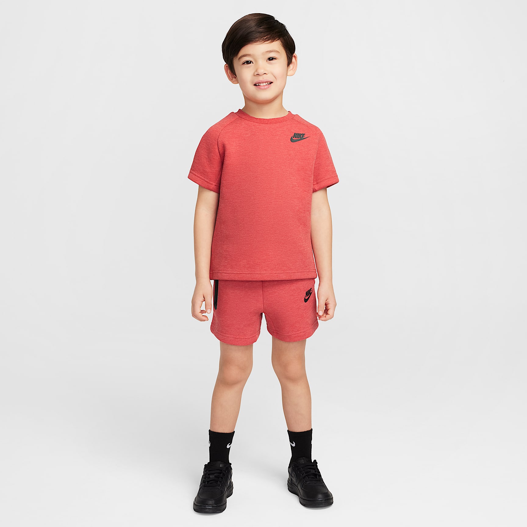 Nike Toddler Tech Fleece Tee and Shorts Set