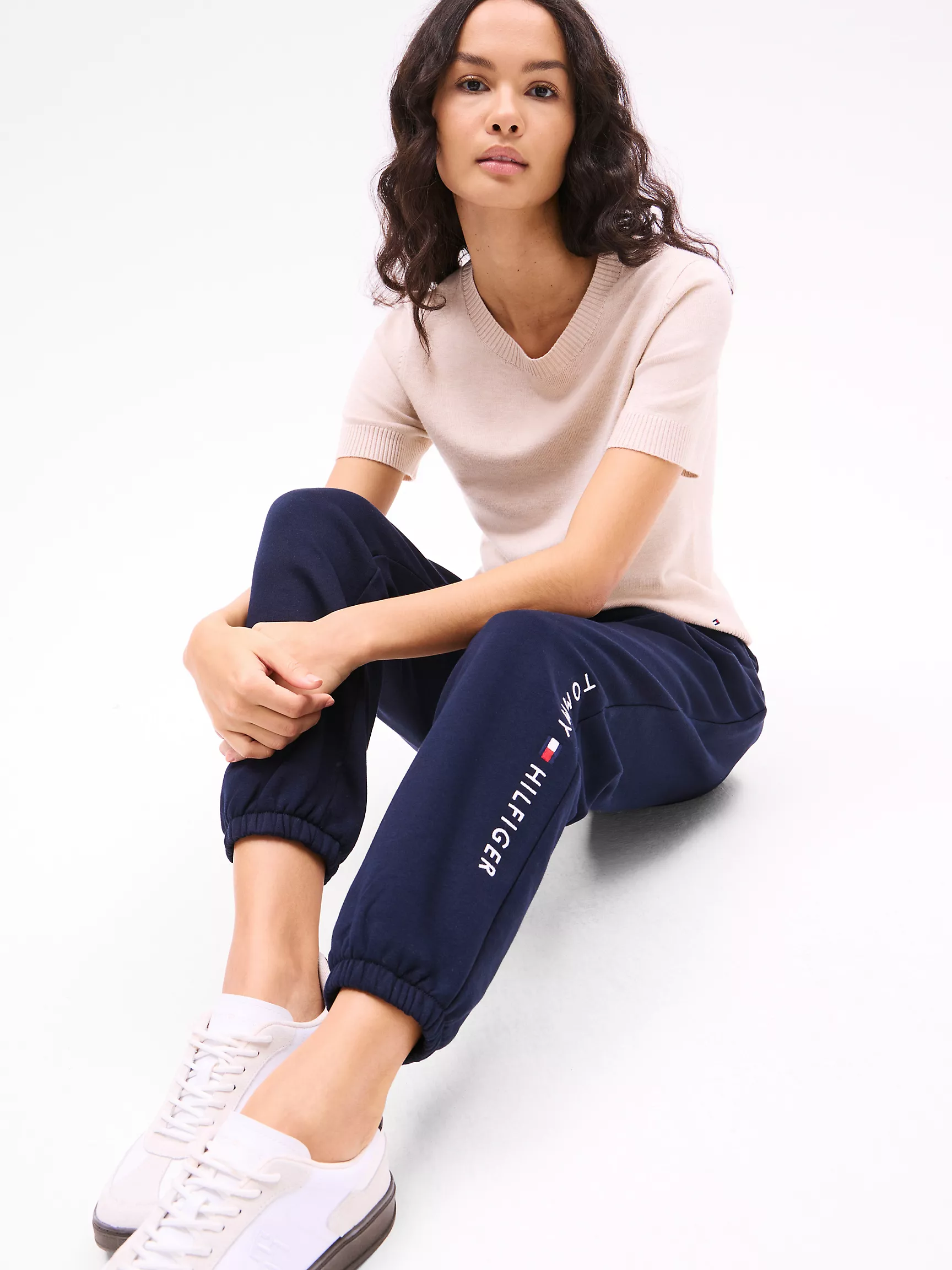 Женские брюки Tommy Hilfiger, Спортивные штаны с вышитым логотипом Tommy