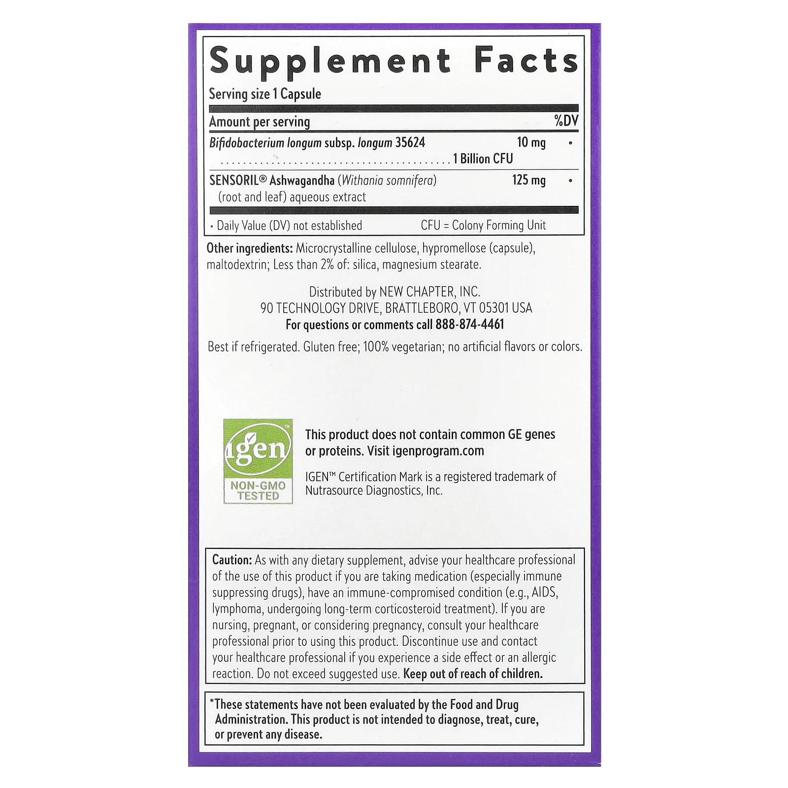 New Chapter, All-Flora ™, пробиотик, дестресс, 30 вегетарианских капсул