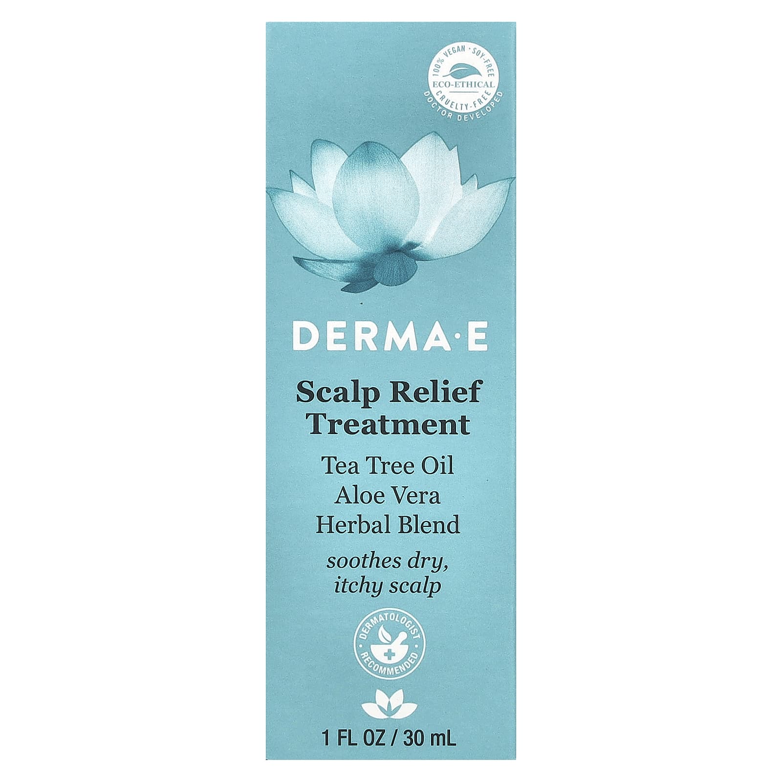 DERMA E, успокаивающее средство для кожи головы, 30 мл (1 жидк. унция)