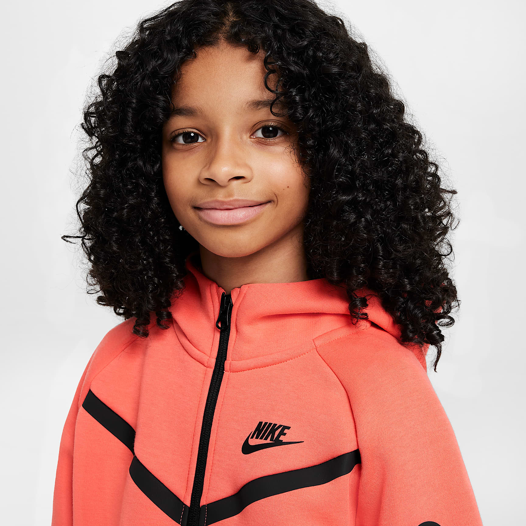Nike Sportswear Tech Fleece Girls' Full-Zip Hoodie