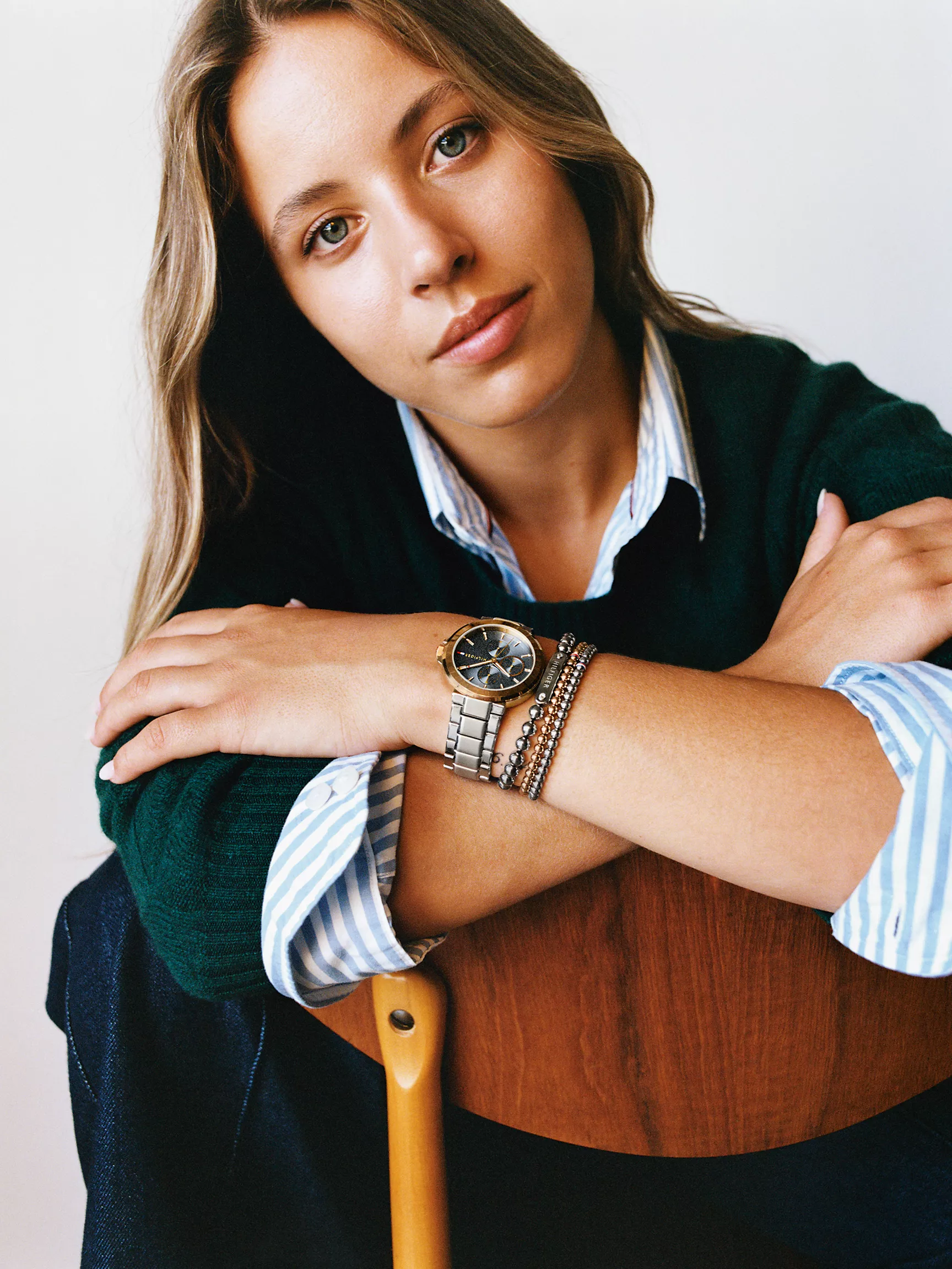 Женский браслет Tommy Hilfiger, Браслет с металлическими бусинами Monotype