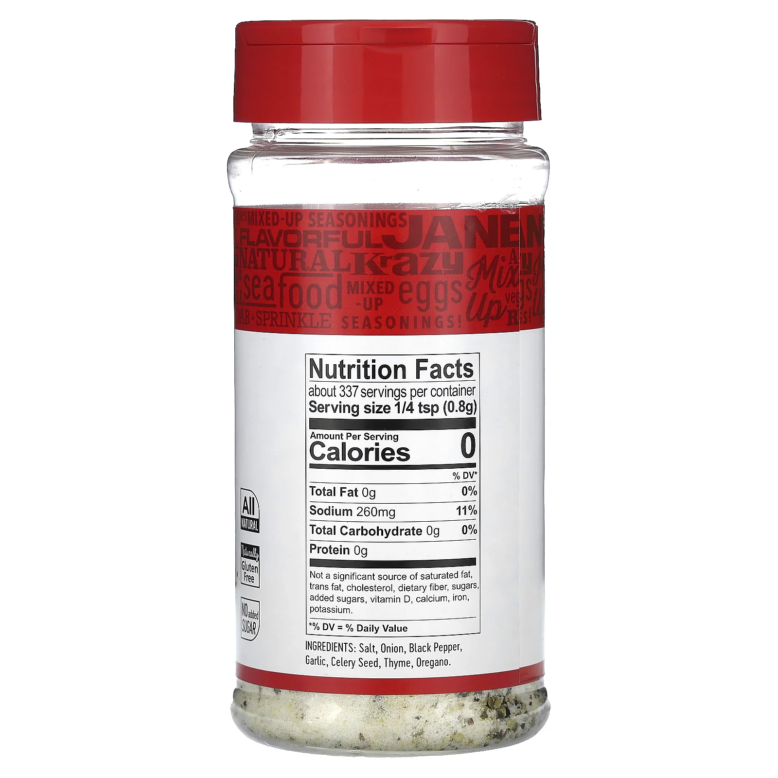 Jane's Krazy, смешанная соль, 269 г (9,5 унции)