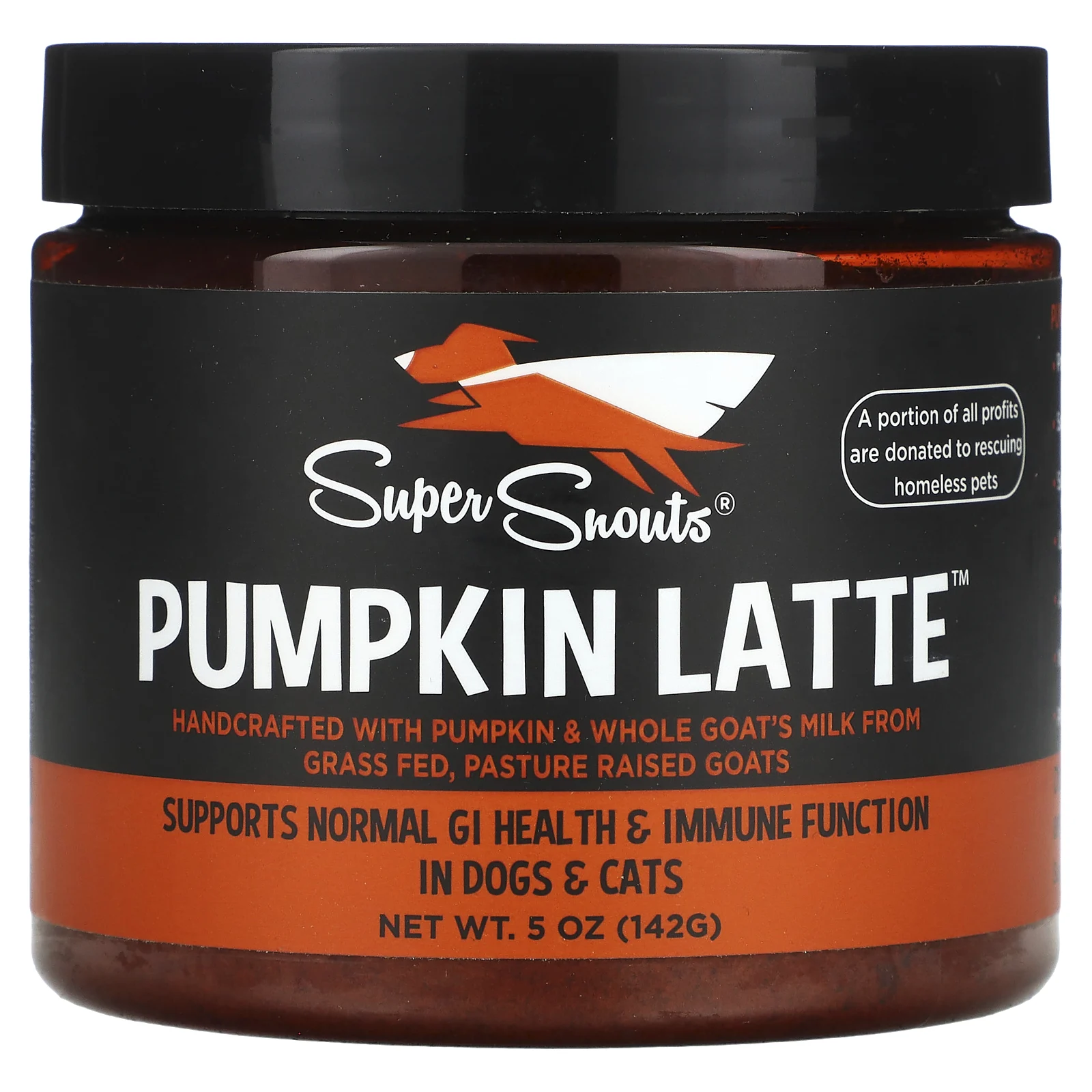Super Snouts, Тыквенный латте, для собак и кошек, 142 г (5 унций)