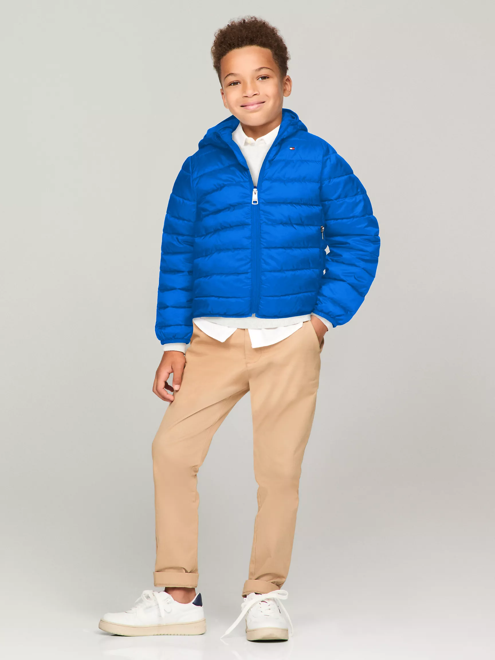 Куртка для мальчика Tommy Hilfiger, Детская водоотталкивающая складная куртка
