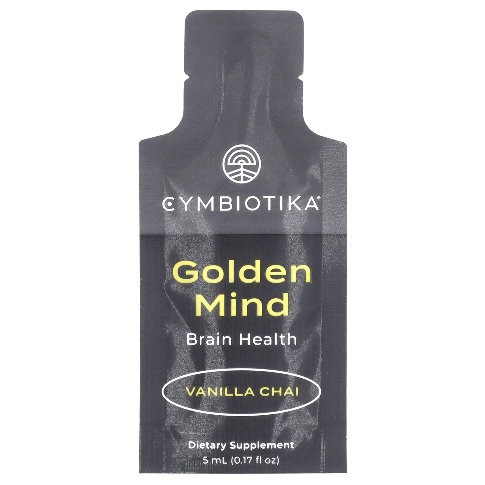 Cymbiotika, Golden Mind, здоровье мозга, ванильный чай, 30 пакетиков (5 мл)