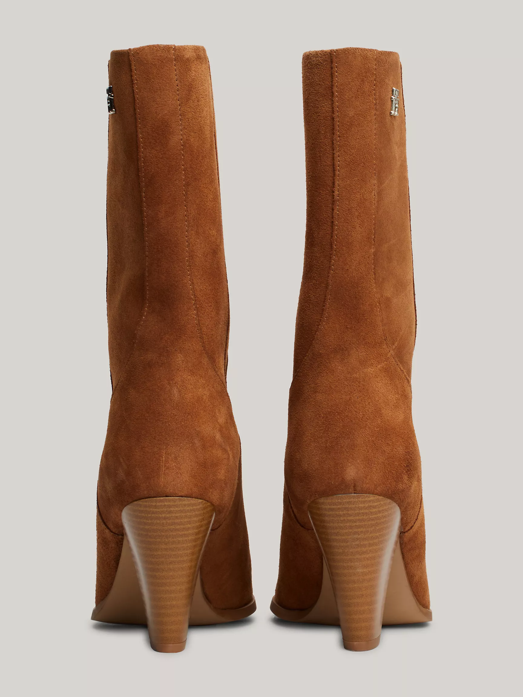 Женские ботинки Tommy Hilfiger, Замшевые ковбойские сапоги с монограммой