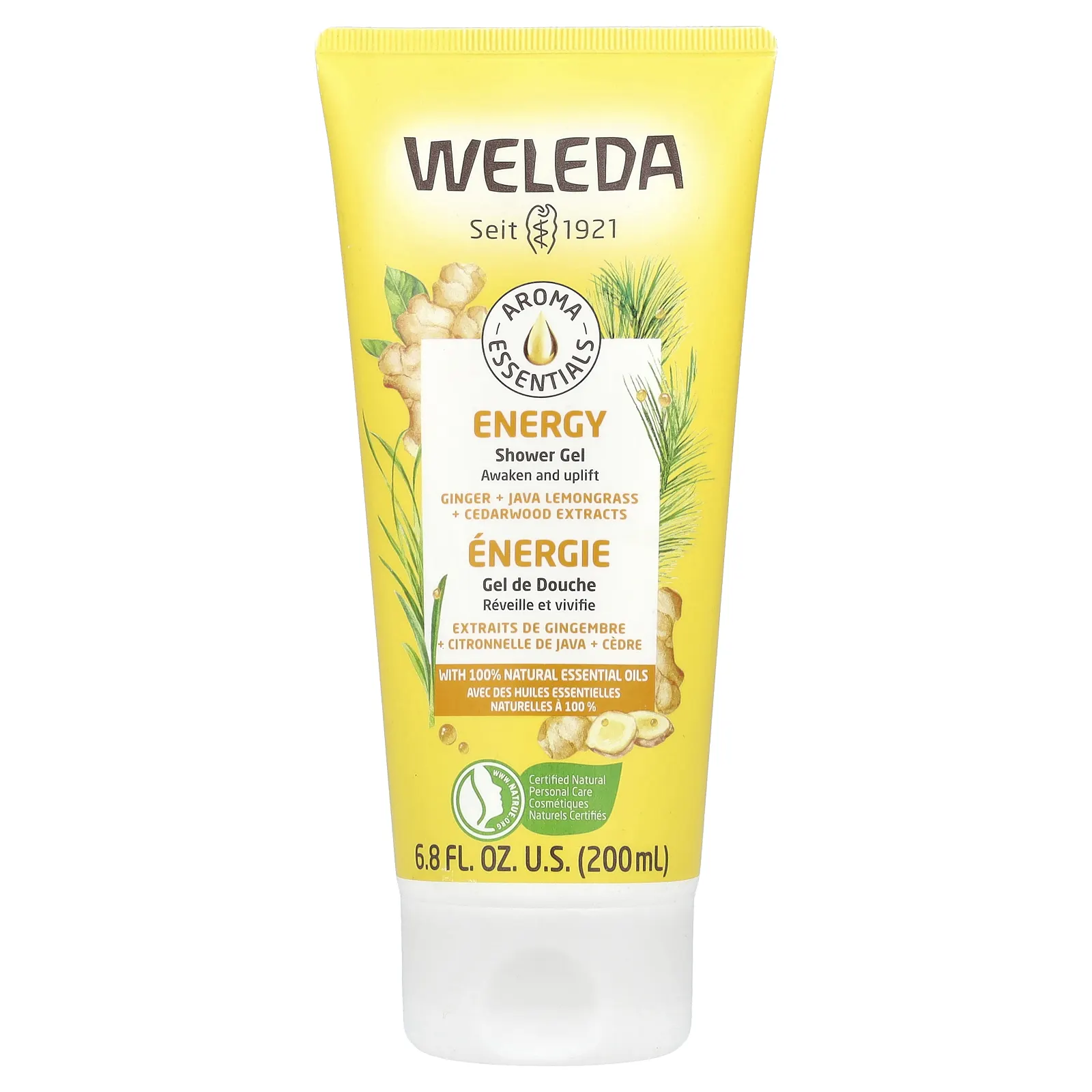 Weleda, Aroma Essentials, энергетический гель для душа, 200 мл (6,8 жидк. Унции)