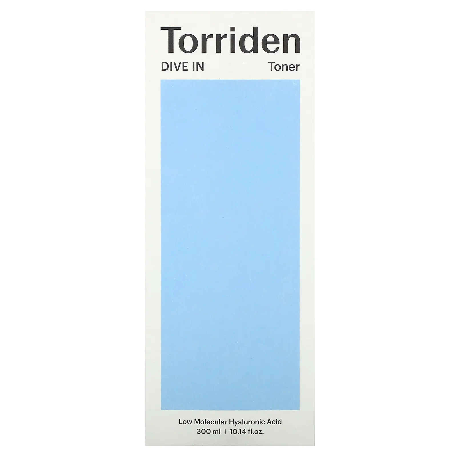 Torriden, Dive In, тоник с низкомолекулярной гиалуроновой кислотой, 300 мл (10,14 жидк. Унции)