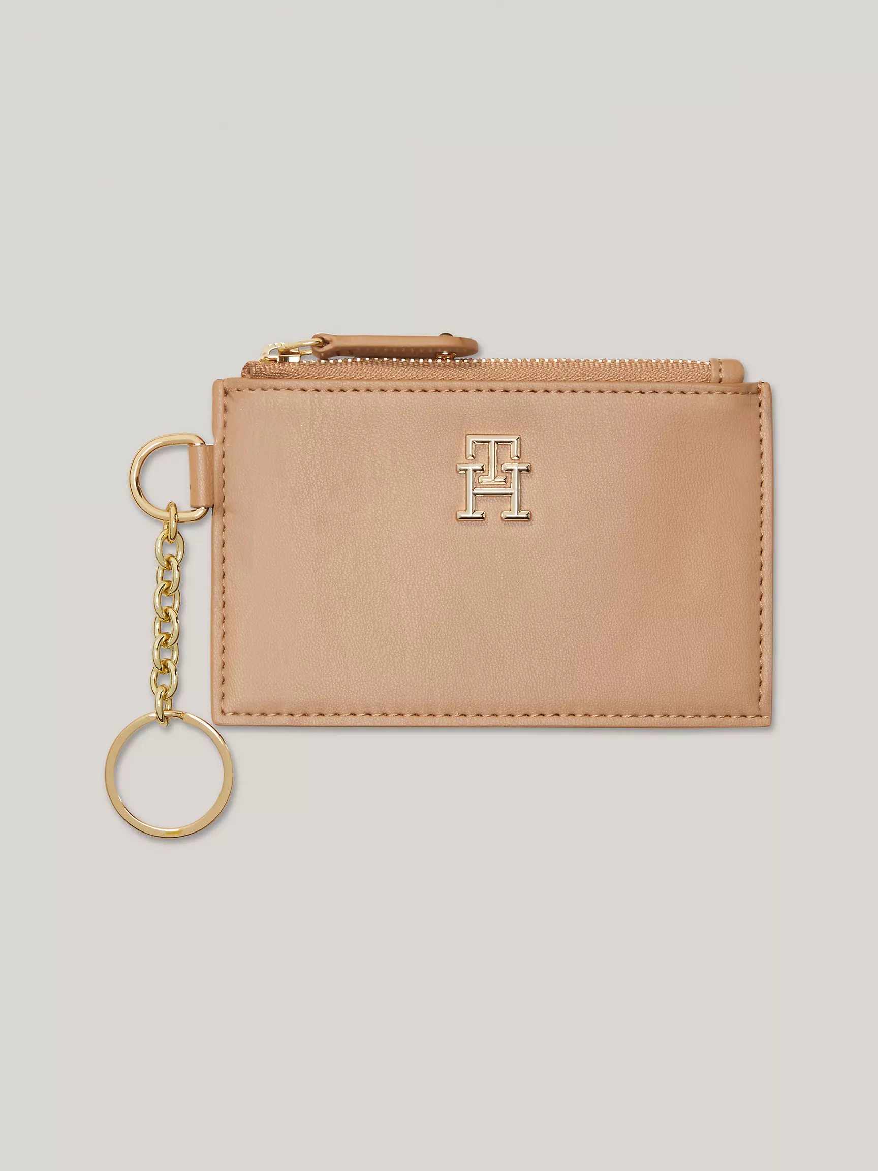 Женский кошелек Tommy Hilfiger, Монограммный кошелек на молнии для монет и удостоверения