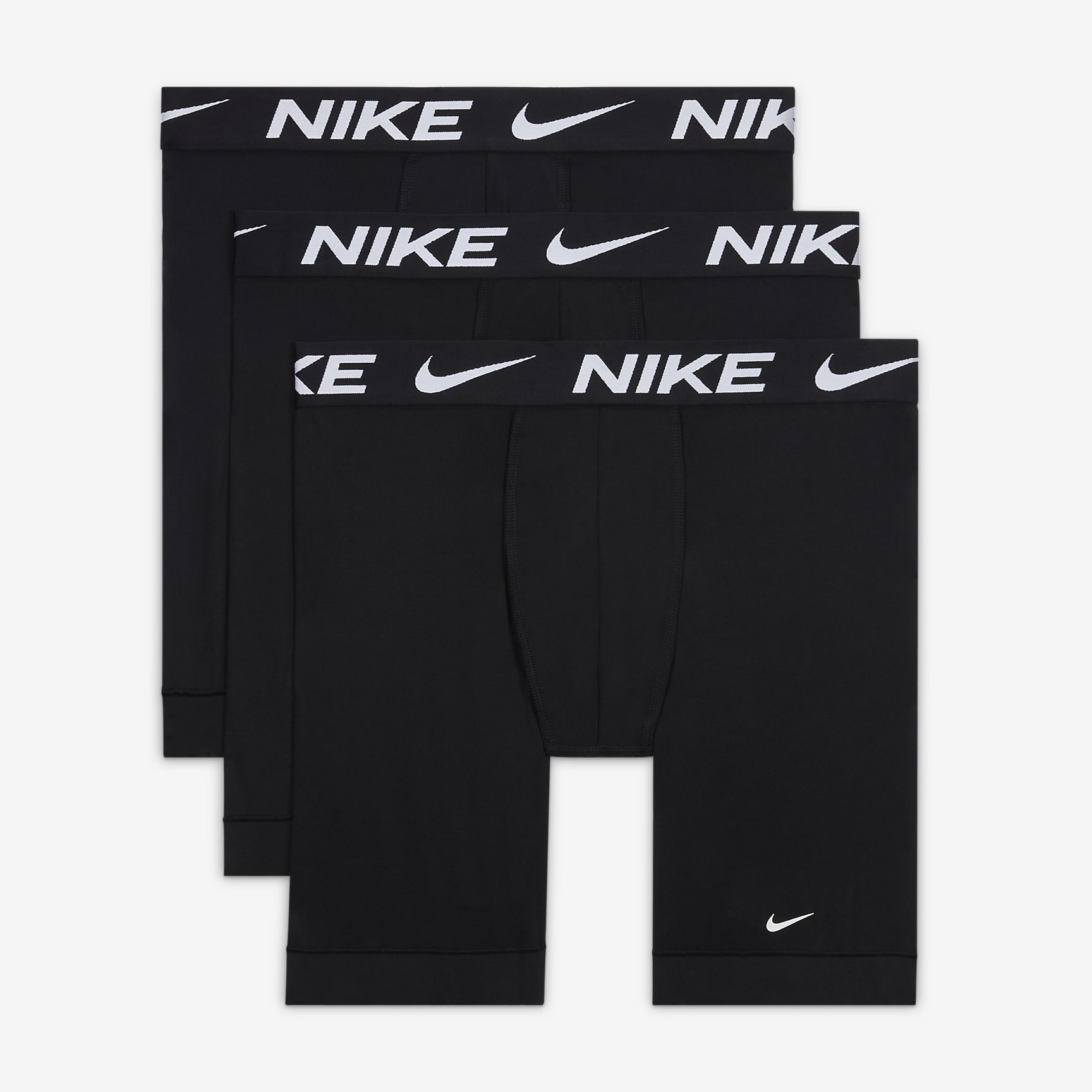 Nike Dri-FIT Essential Micro Long Boxer Briefs (3-Pack)