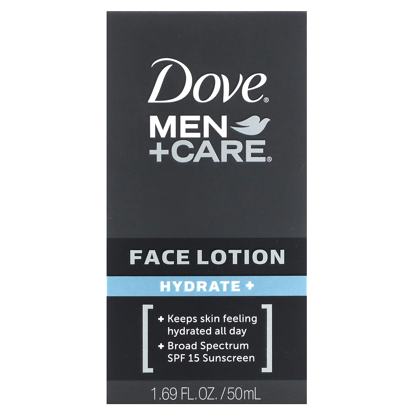Dove, Men + Care, лосьон для лица, увлажнение, SPF 15, 50 мл (1,69 жидк. унции)