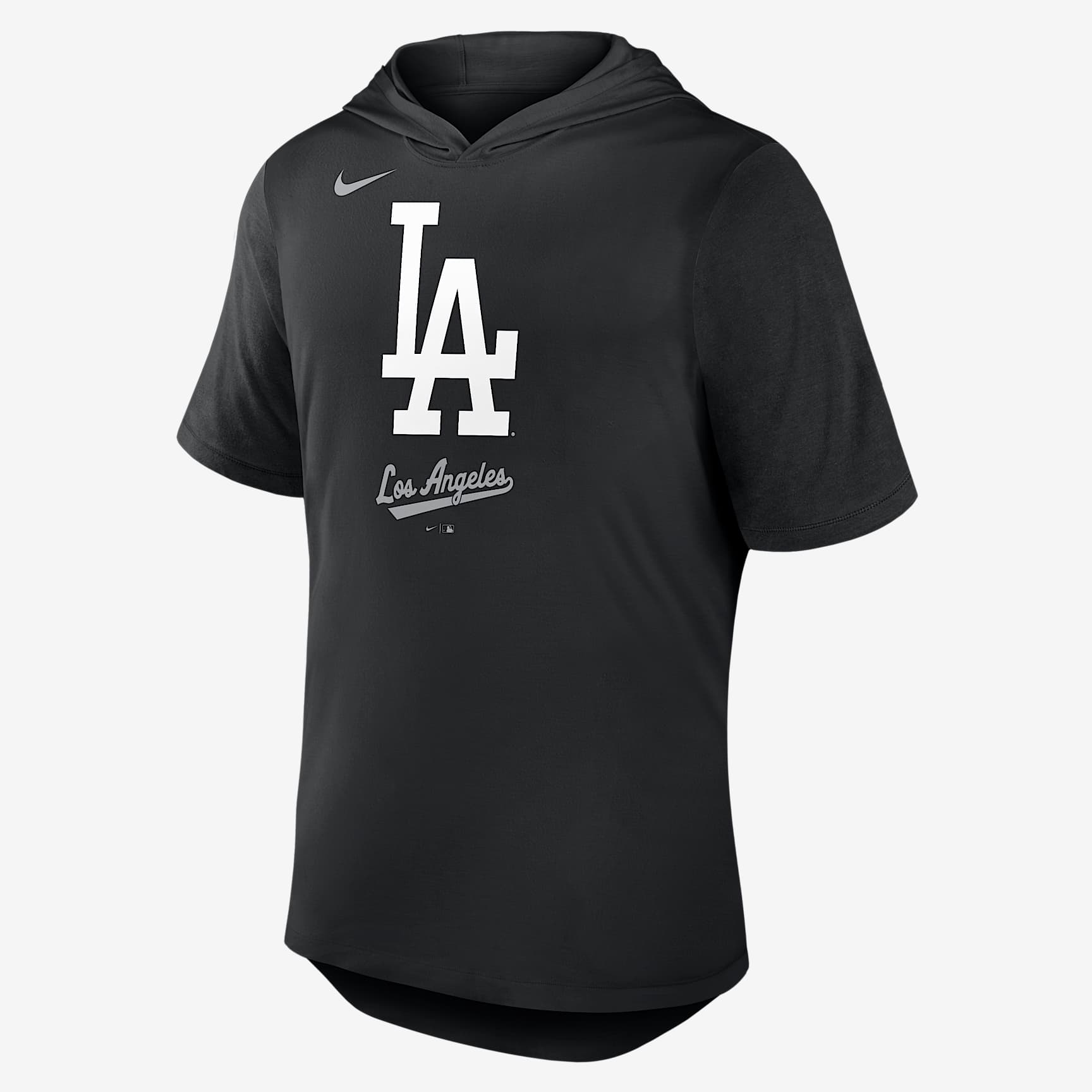 Los Angeles Dodgers Logo Men's Nike Dri-FIT MLB Hooded T-Shirt