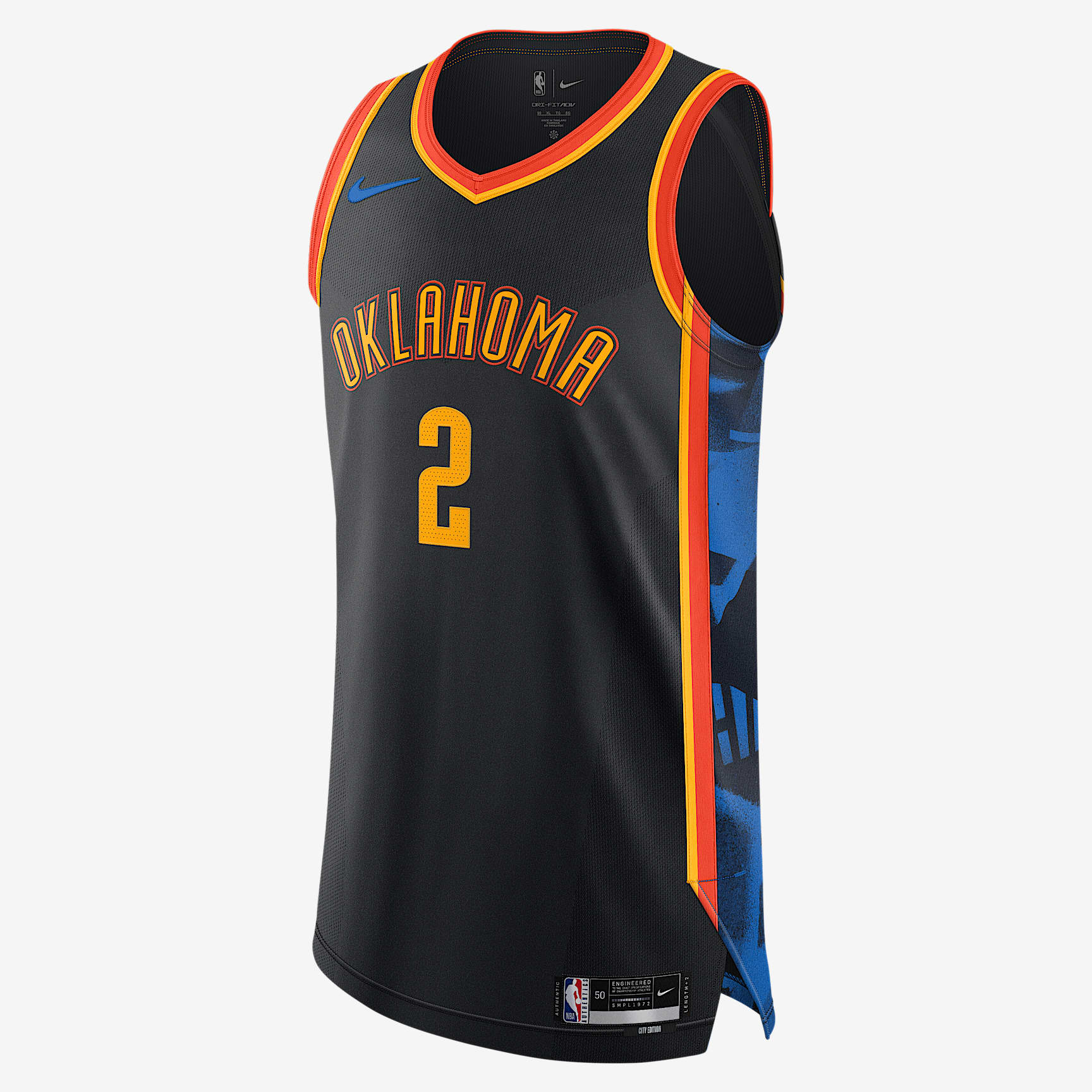 Shai Gilgeous-Alexander Oklahoma City Thunder 2024/25 City Edition Men's Nike Dri-FIT ADV NBA Authentic Jersey