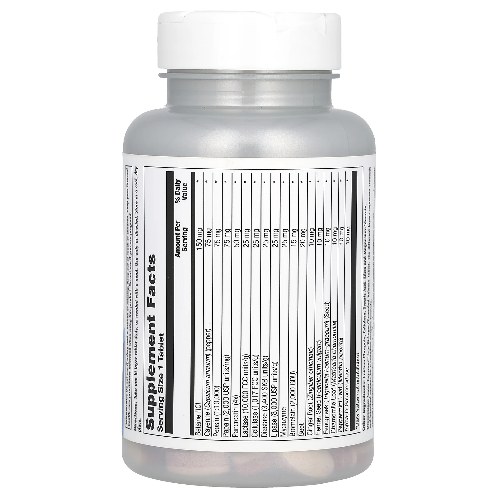 KAL, Супер Ферменты, 60 таблеток