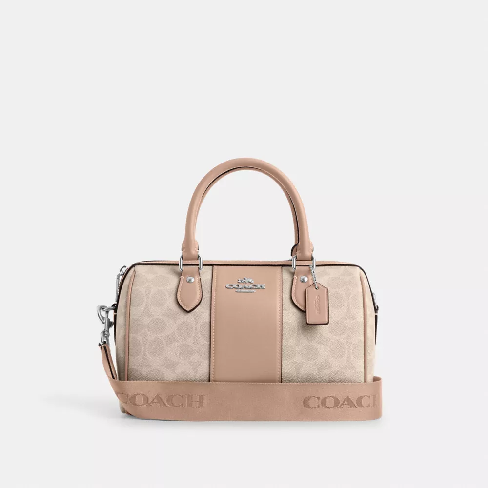 Сумка COACH Rowan Satchel Bag In Signature Canvas
