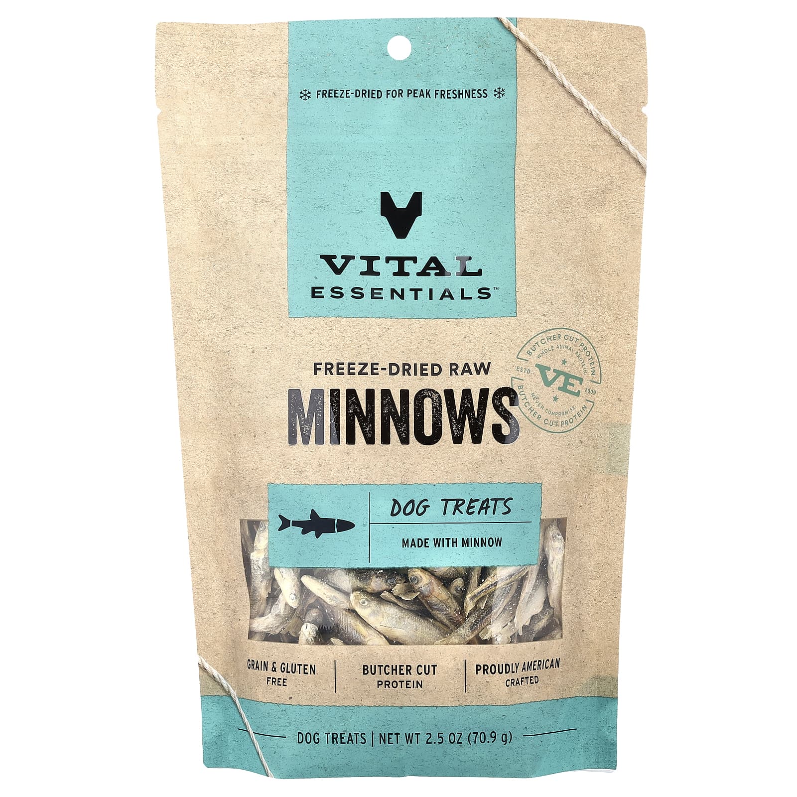 Vital Essentials, сублимированные необработанные лакомства для собак, со вкусом мелиссы, 70,9 г (2,5 унции)