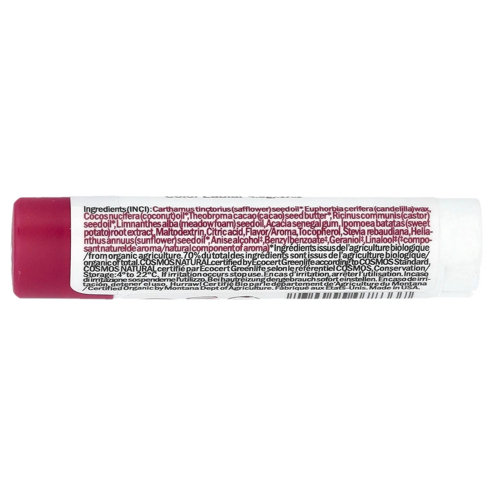 Hurraw! Balm, PlantColor ™, краска для губ, № 2, 4,8 г (0,17 унции)